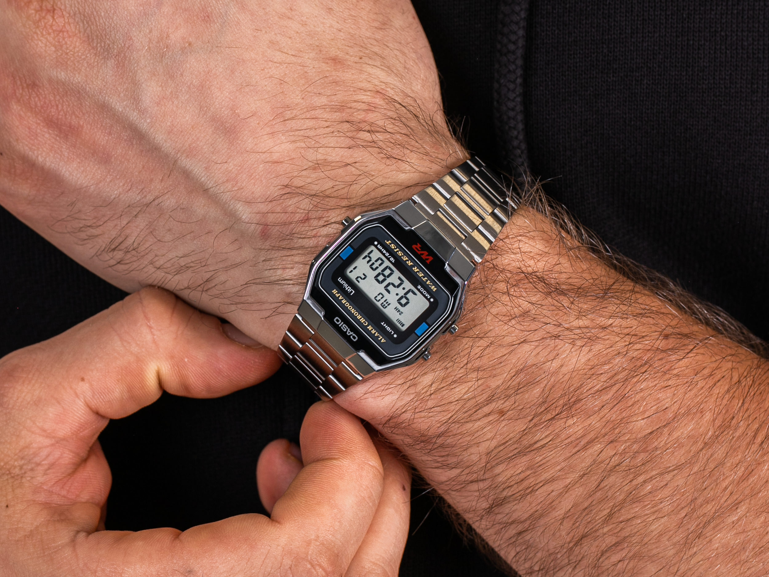 Casio Vintage A163WA-1QES zegarek retro VINTAGE Maxi - miniatura 2