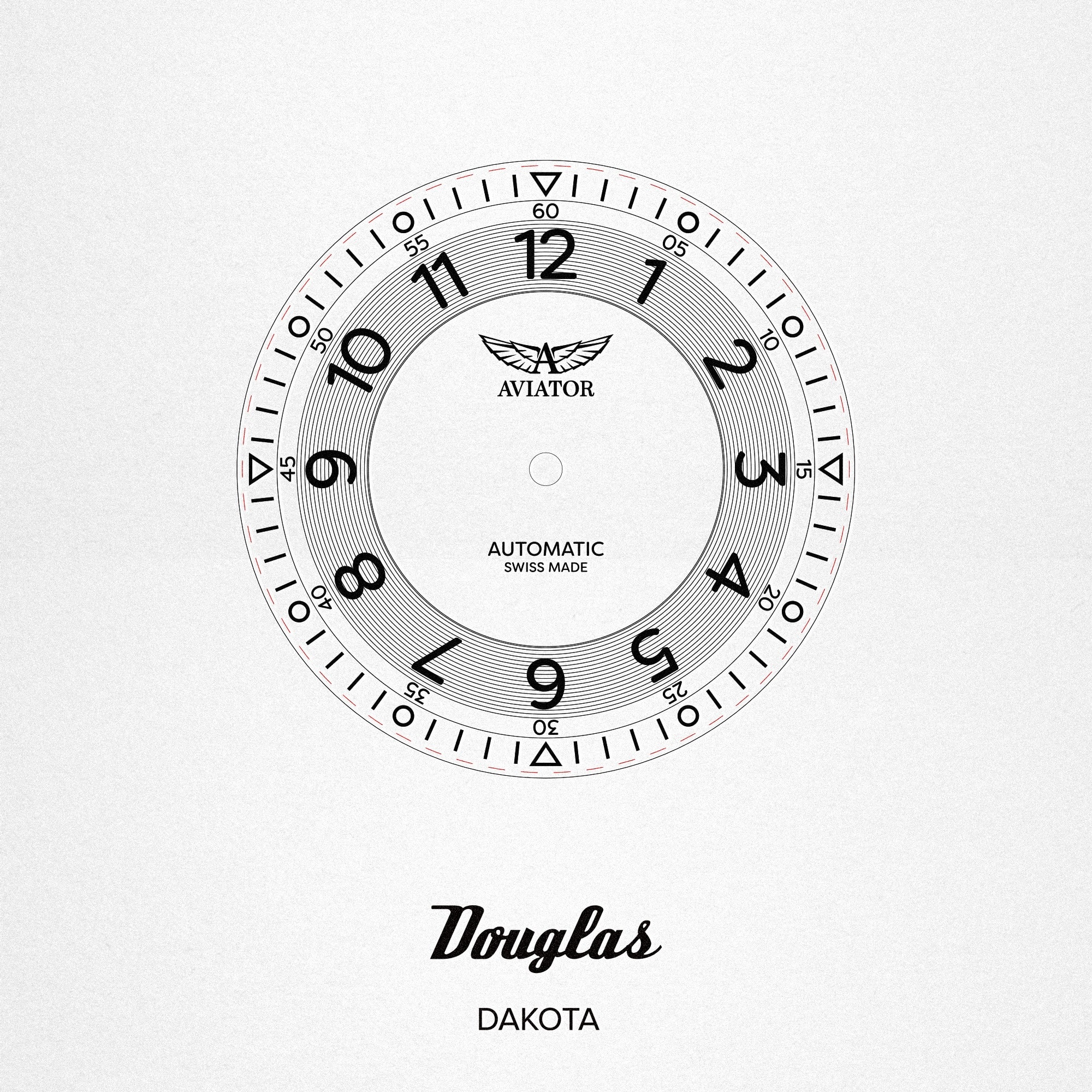 zegarek Aviator V.3.31.0.228.4 automatyczny męski Douglas DAKOTA Skytrain - miniatura 6