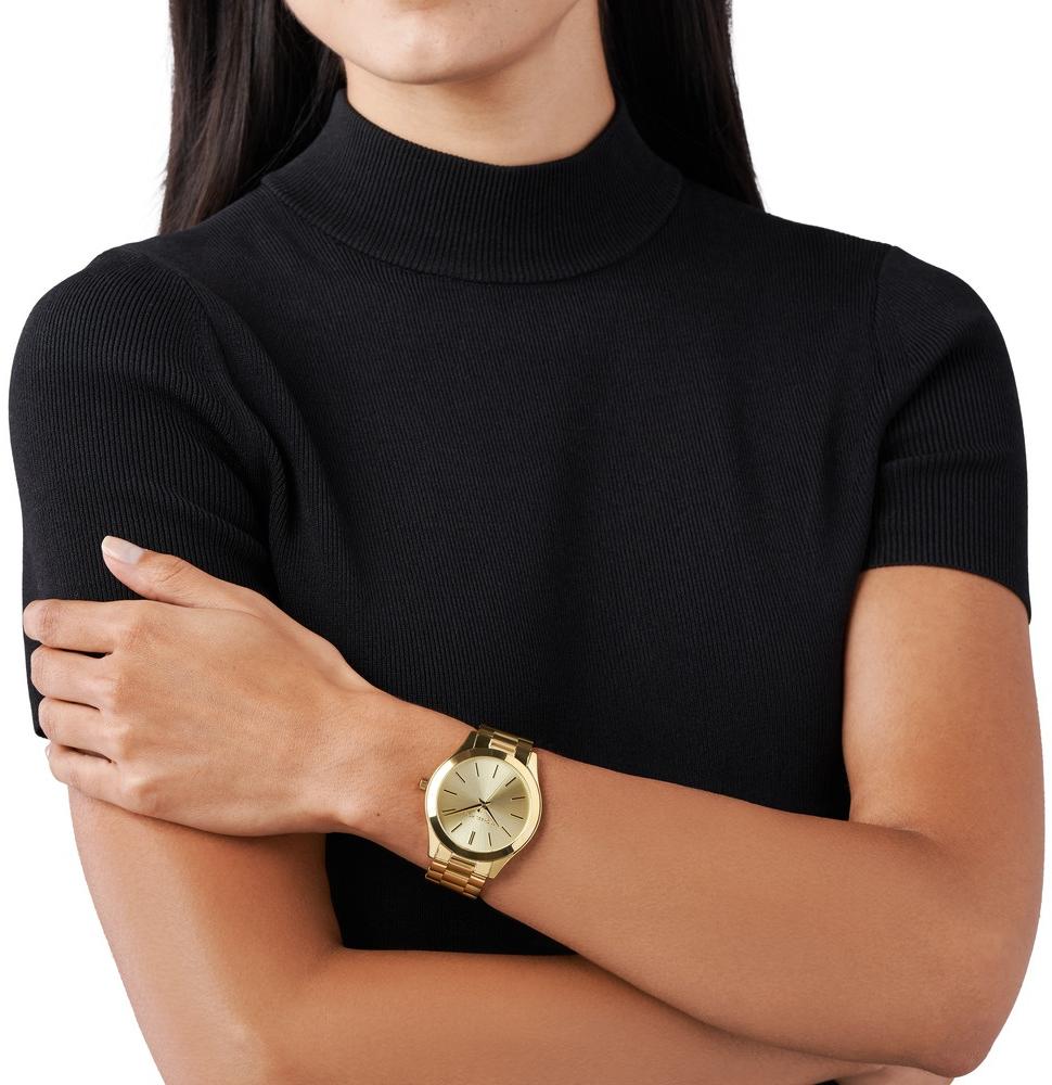Michael Kors MK3179 zegarek damski fashion-modowy Slim Runway bransoleta - miniatura 8
