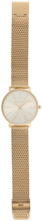 Michael Kors MK4339 Damskie PYPER Gold Stainless Steel 38mm zegarek damski klasyczny mineralne - miniatura 7
