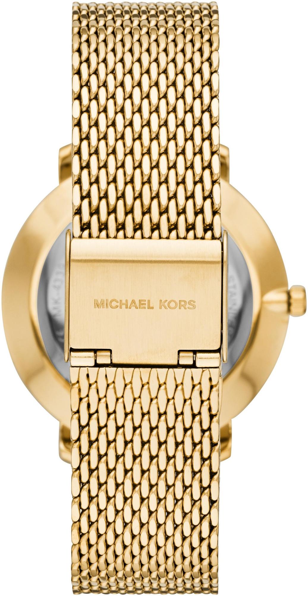 Michael Kors MK4339 Damskie PYPER Gold Stainless Steel 38mm zegarek damski klasyczny mineralne - miniatura 9