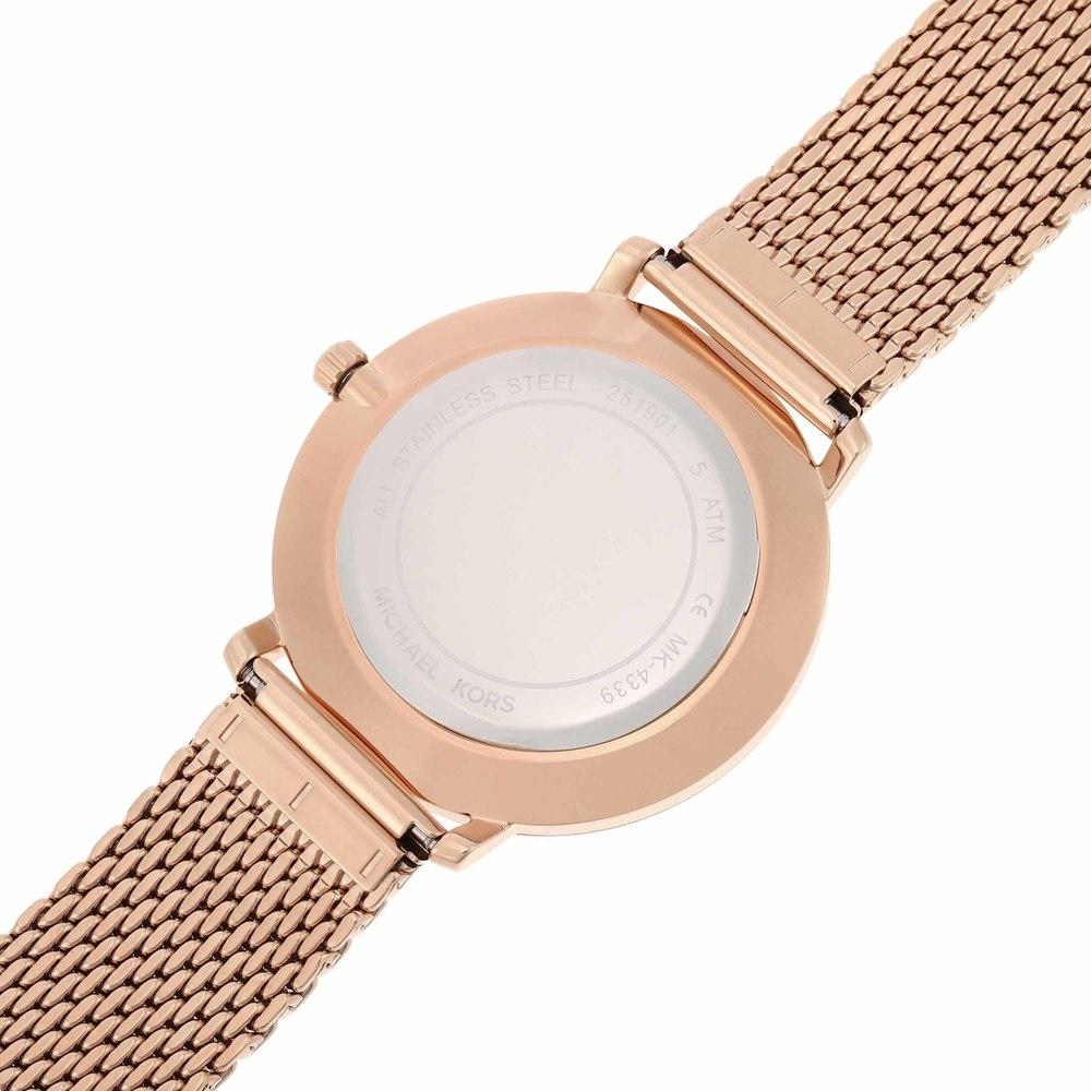 Michael Kors MK4340 zegarek różowe złoto klasyczny Damskie bransoleta - miniatura 5