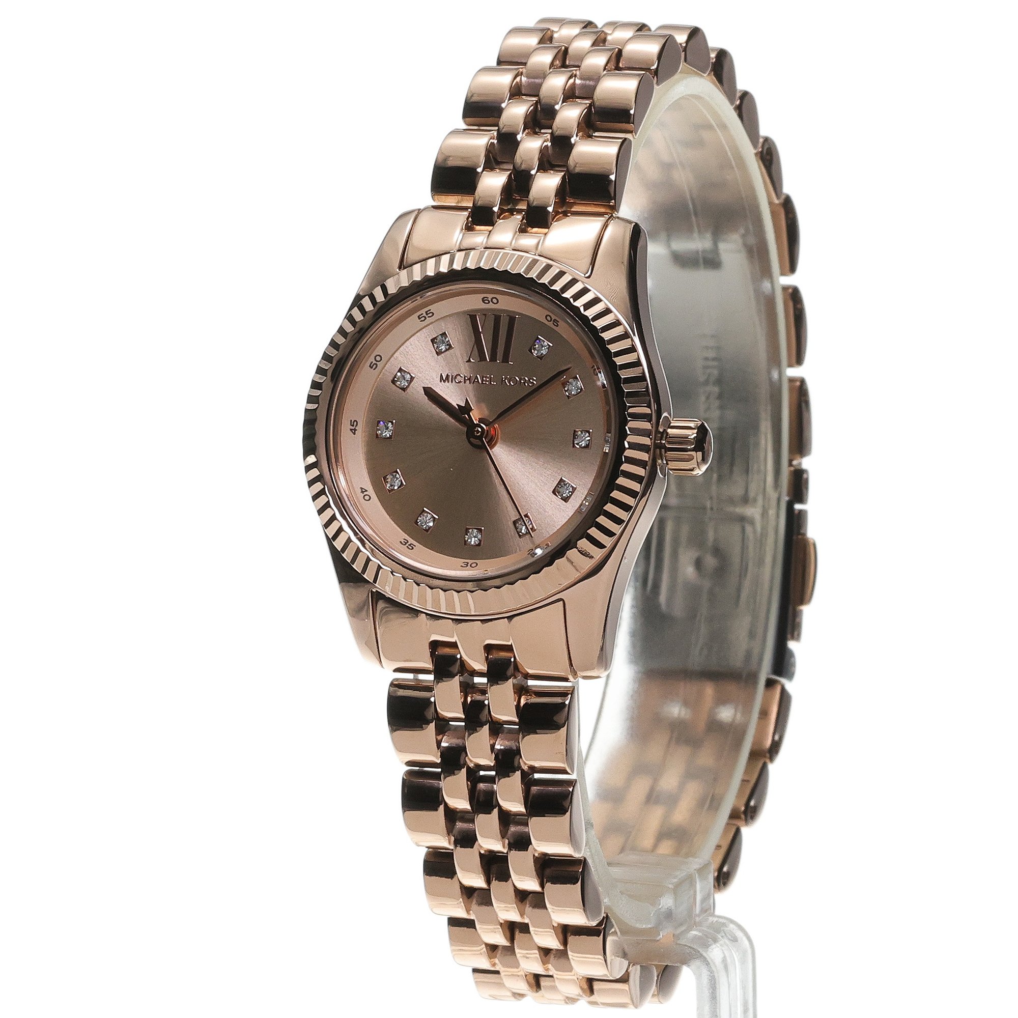 Michael Kors MK4739 Runway Peve Rose Gold Stainless Steel 26mm Runway fashion-modowy zegarek różowe złoto - miniatura 2