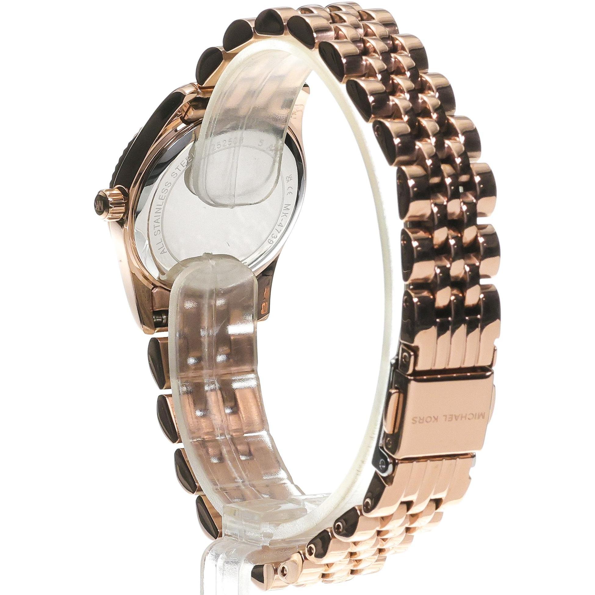 Michael Kors MK4739 Runway Peve Rose Gold Stainless Steel 26mm Runway fashion-modowy zegarek różowe złoto - miniatura 4