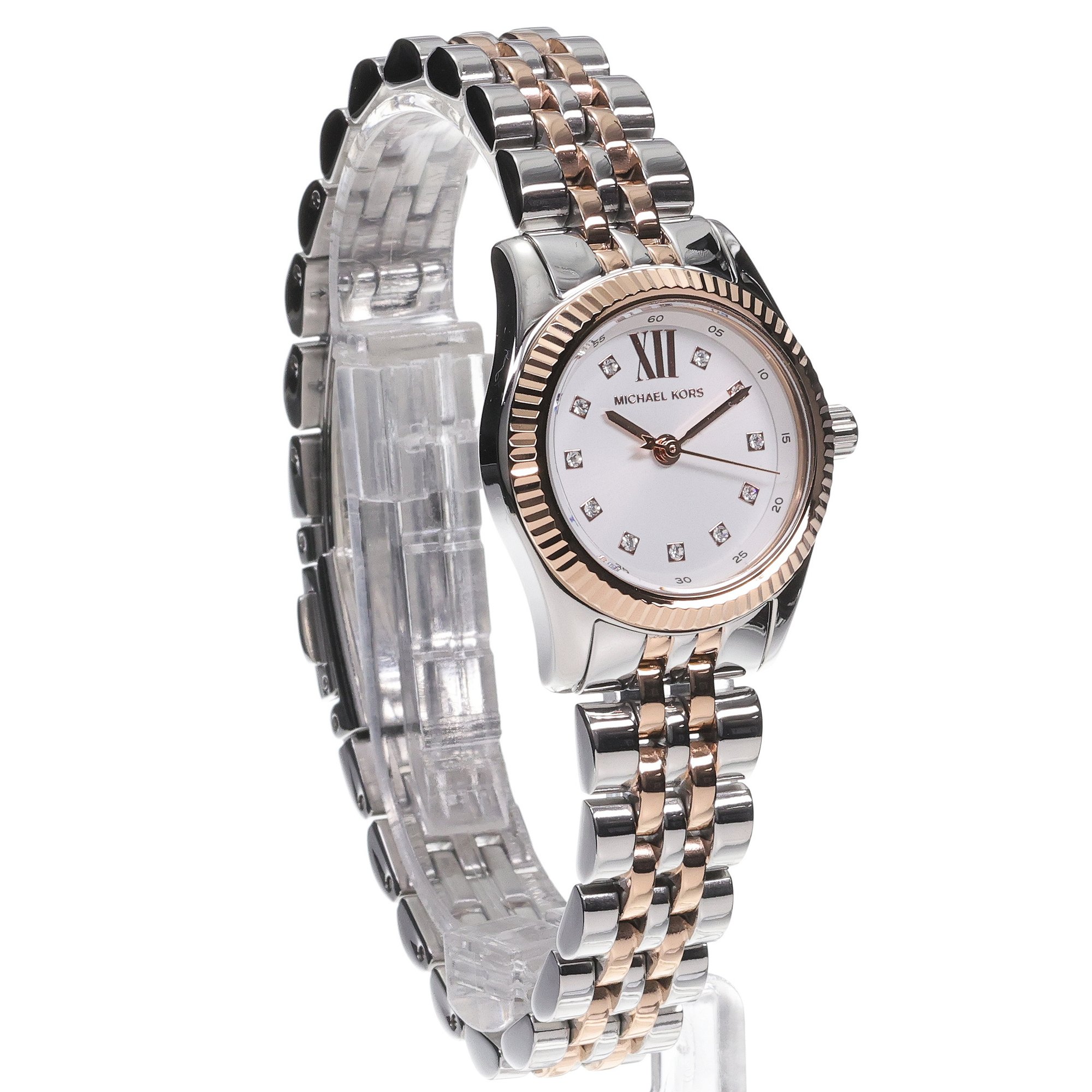 Michael Kors MK4817SET zegarek srebrny fashion-modowy Damskie bransoleta