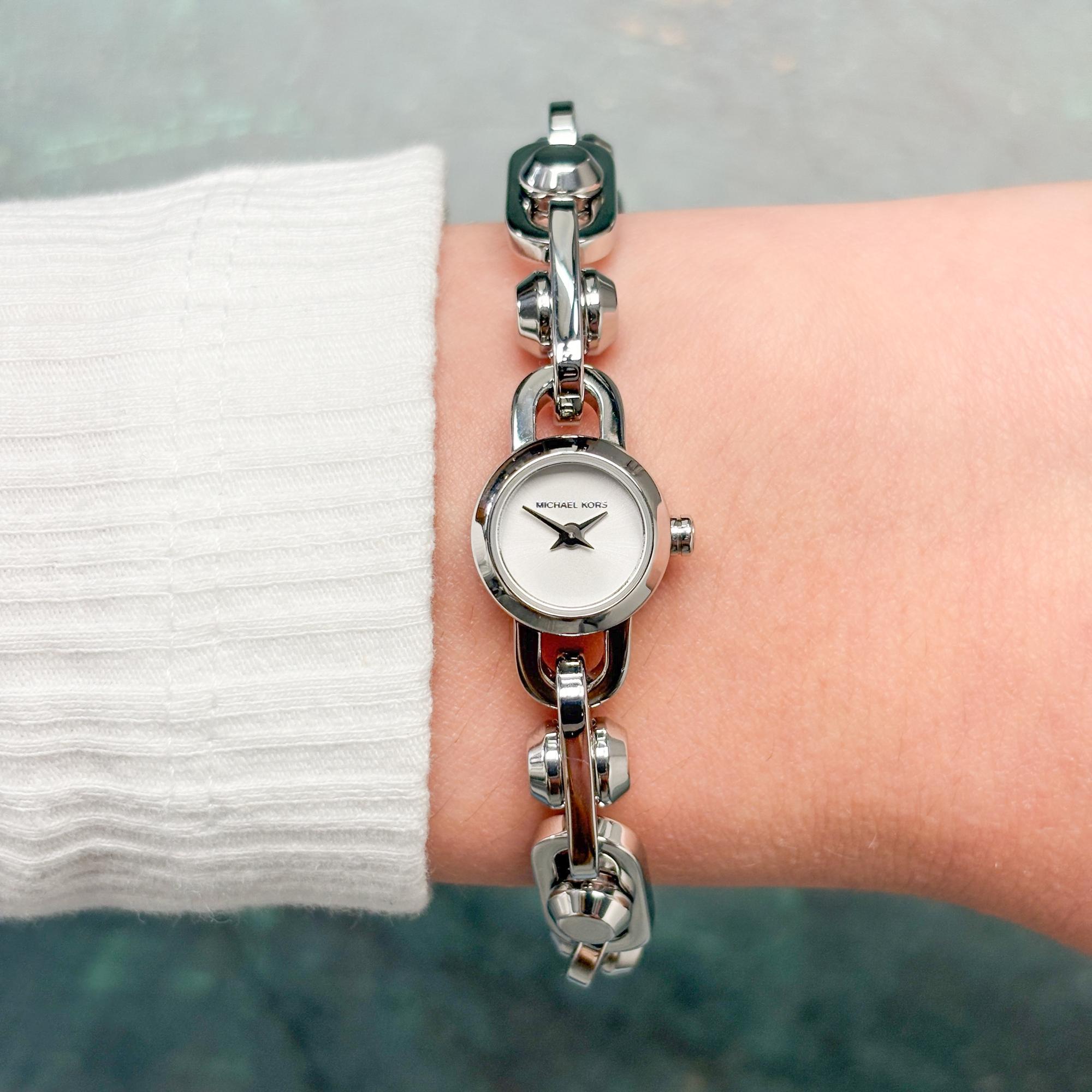 Michael Kors MK4872 Silver Stainless Steel 14mm Damskie fashion-modowy zegarek srebrny - miniatura 9