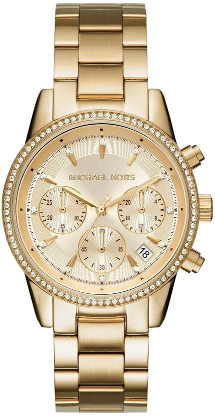 Michael Kors MK6356 Ritz RITZ Gold Stainless Steel 38mm - zdjęcie 1
