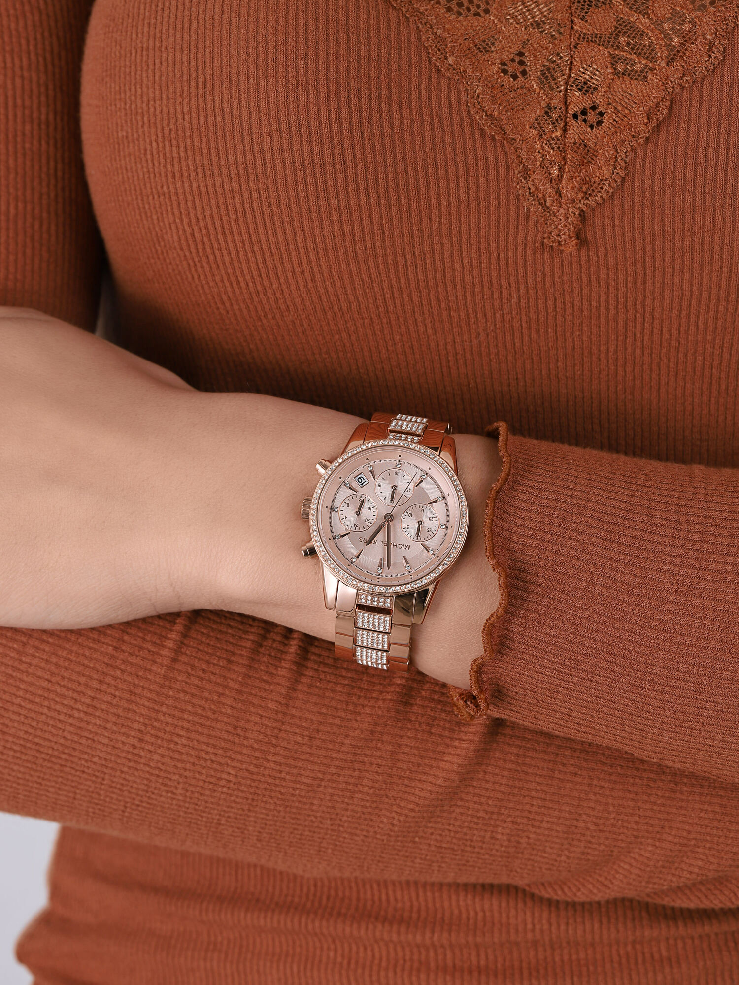 BRYANT Rose Gold Stainless Steel 38mm Michael Kors MK6485 - hover