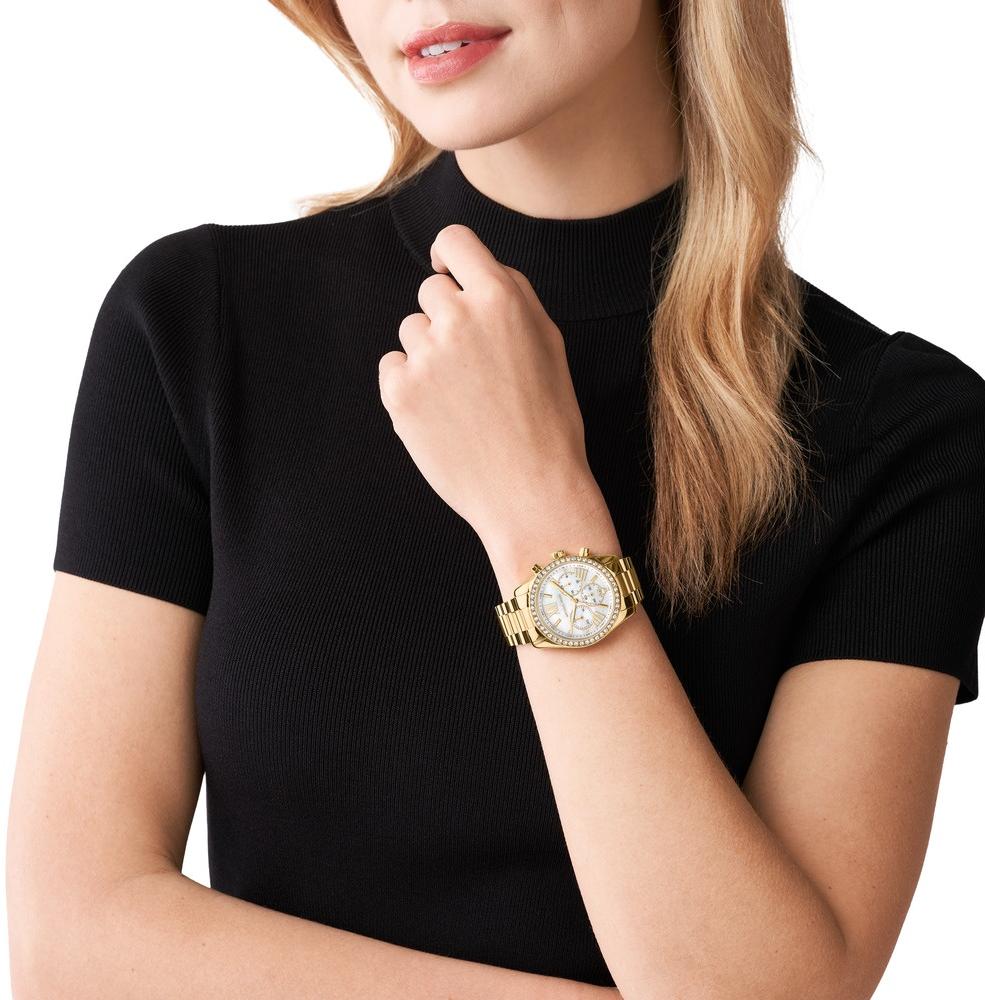 Michael Kors MK7241 LEXINGTON Gold Stainless Steel 38mm zegarek fashion-modowy Lexington - miniatura 4
