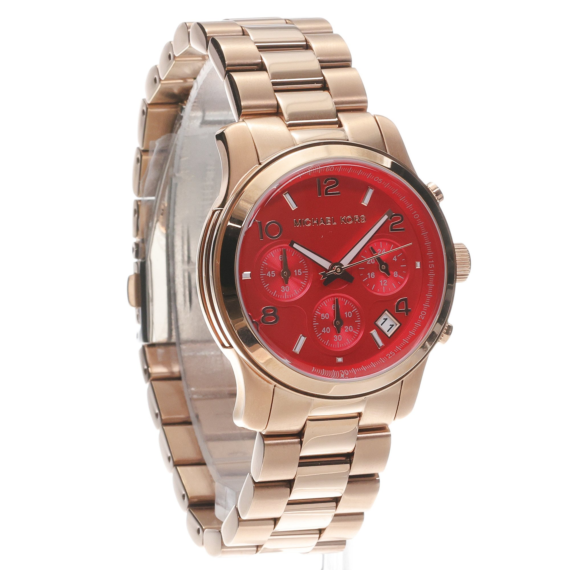 Michael Kors MK7352 RUNWAY Damskie fashion-modowy zegarek różowe złoto - miniatura 3