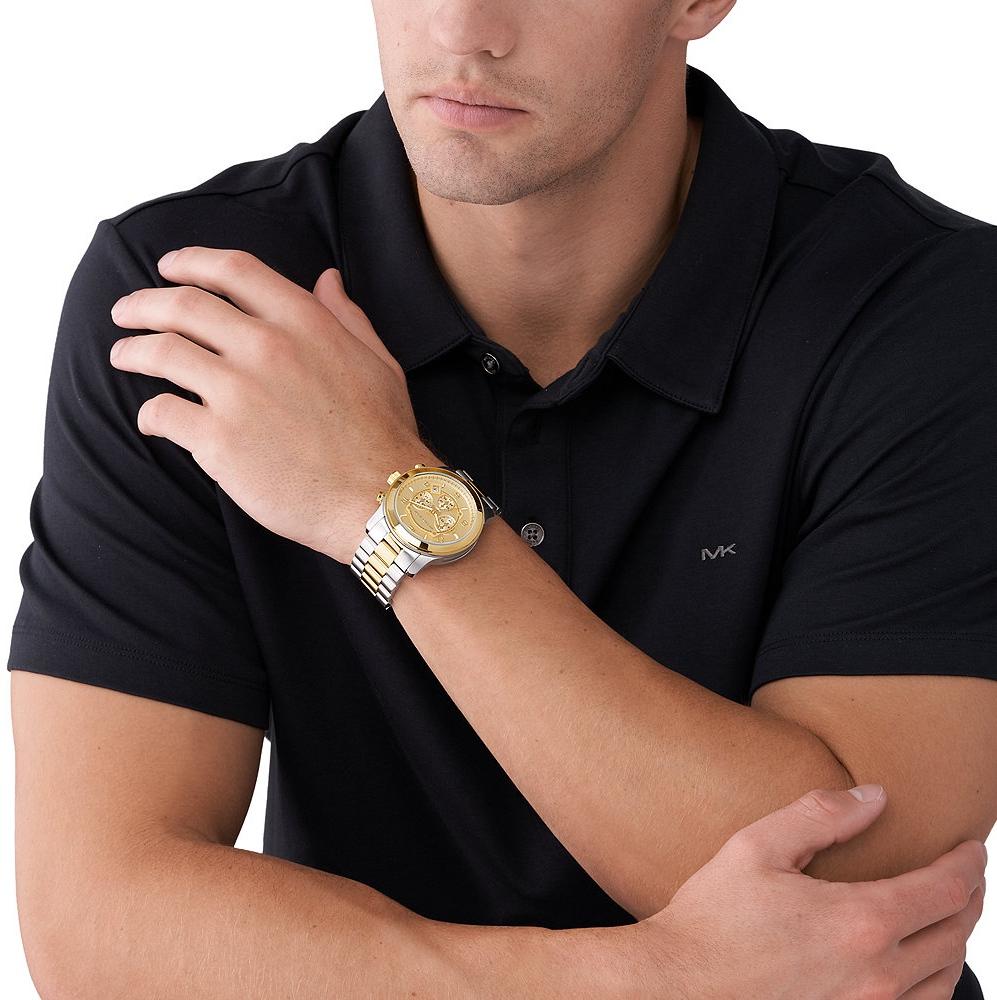 Michael Kors MK9075 zegarek srebrny sportowy Męskie bransoleta - miniatura 5