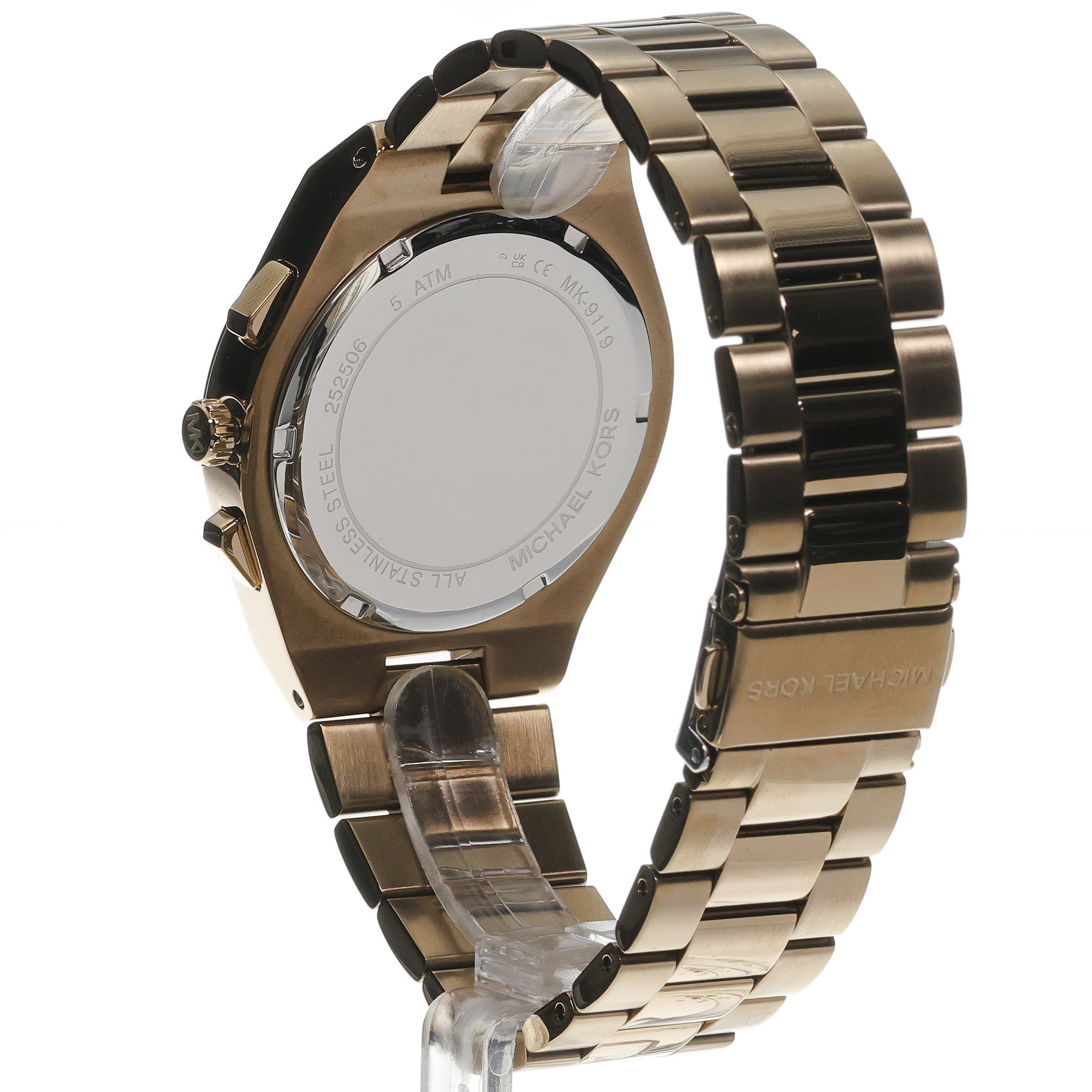 Michael Kors MK9119 zegarek różowe złoto fashion-modowy Męskie bransoleta - miniatura 4