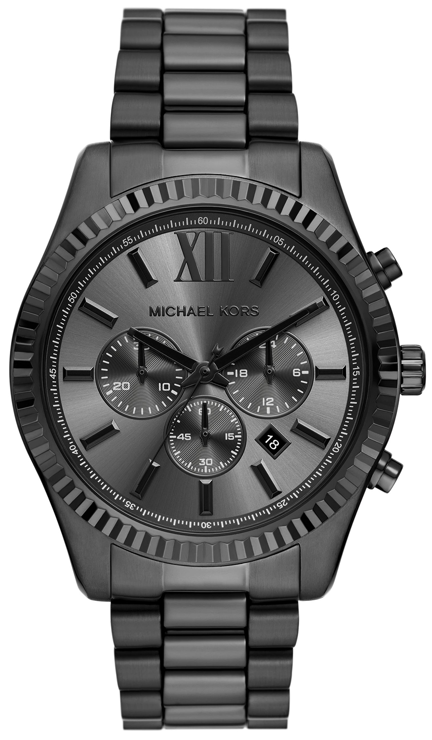 LEXINGTON Black Stainless Steel 44mm Michael Kors MK9154 