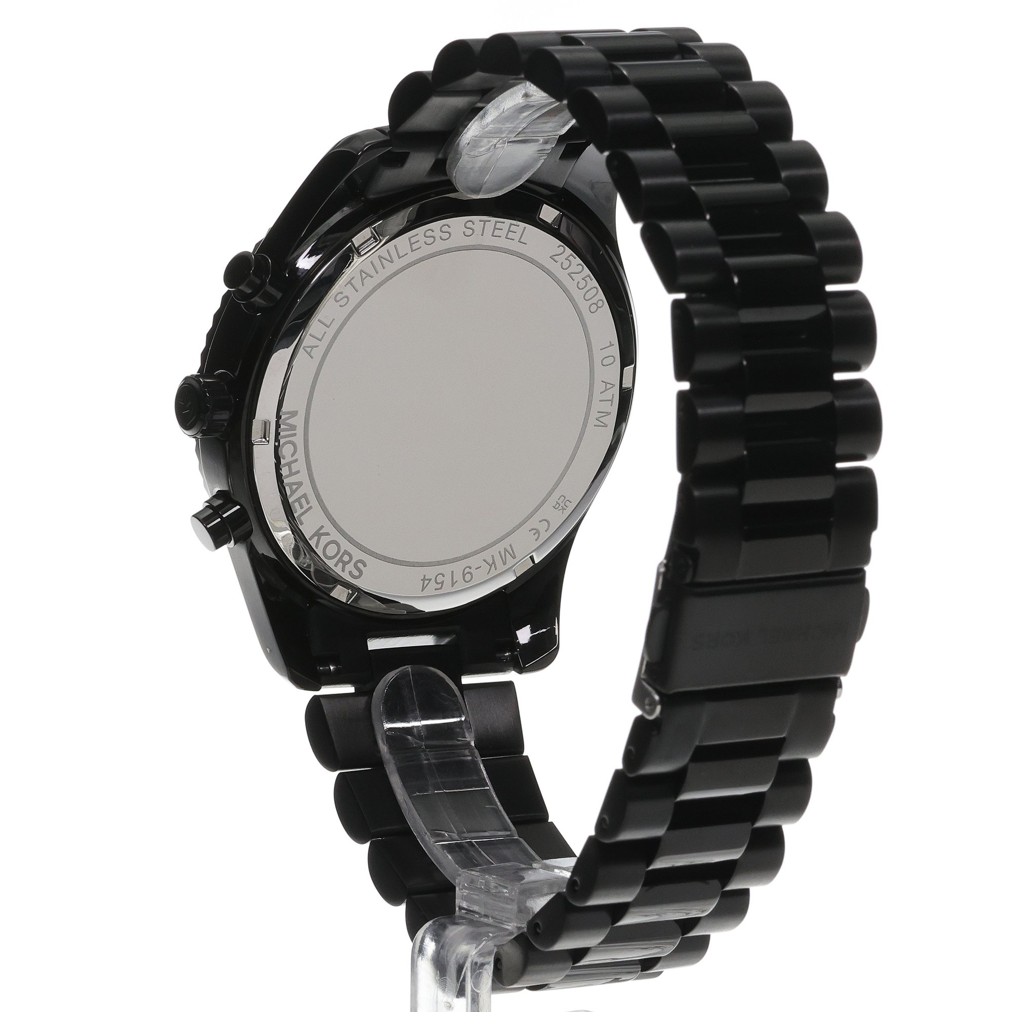 Michael Kors MK9154 Męskie LEXINGTON Black Stainless Steel 44mm zegarek męski klasyczny mineralne - miniatura 4