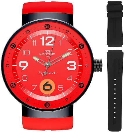Montjuic MJ11510B Speed Mecaquartz Red Maranello - zdjęcie 1