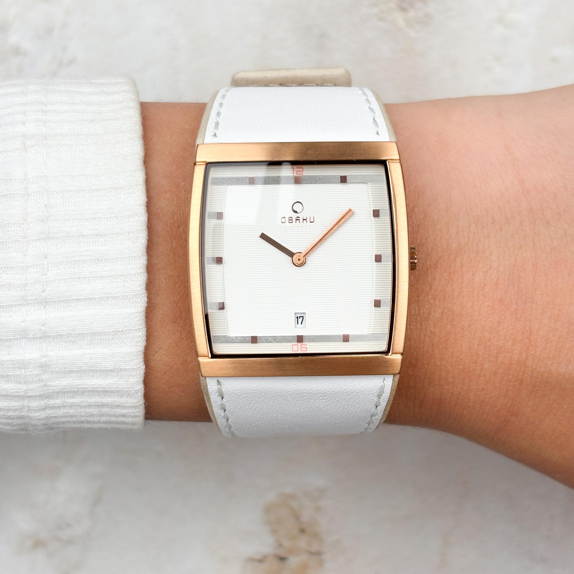 Obaku Denmark V102GVIRW zegarek złoty klasyczny Damskie pasek - miniatura 5