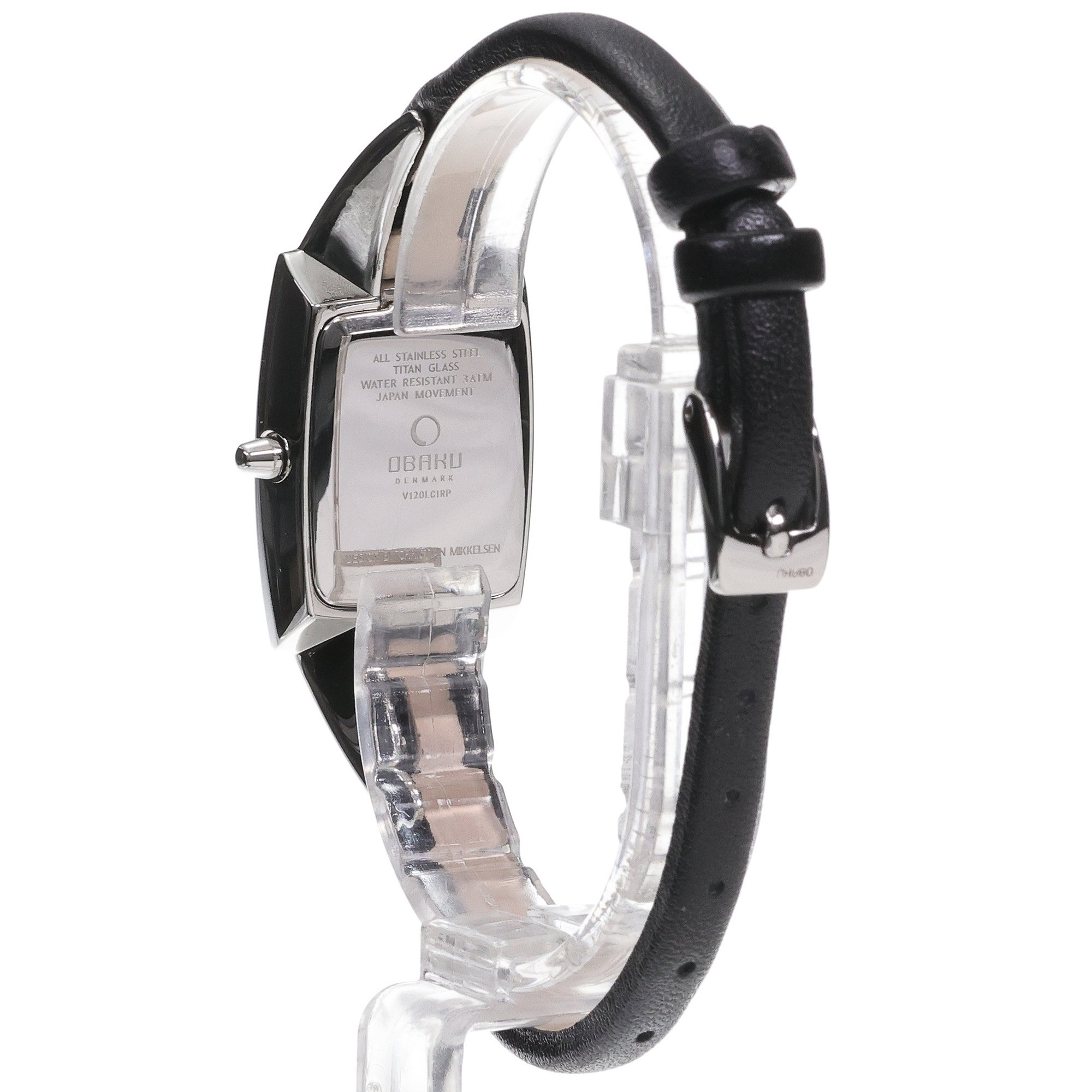Obaku Denmark V120LCIRB RAR- BLACK zegarek klasyczny Slim - miniatura 4