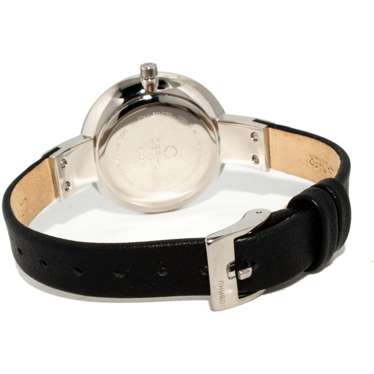 Obaku Denmark V149LCIRB zegarek srebrny klasyczny Slim pasek - miniatura 5