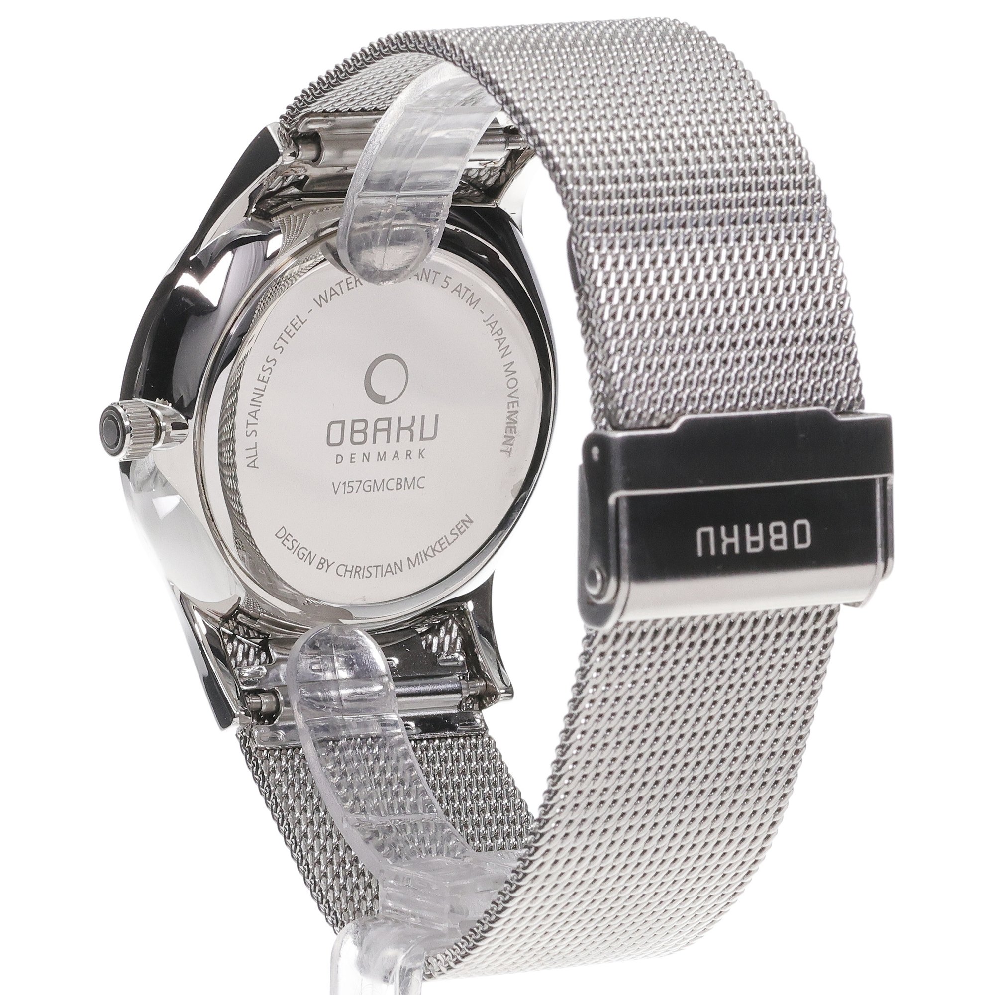 Obaku Denmark V157GMCBMC zegarek srebrny klasyczny Slim bransoleta - miniatura 4