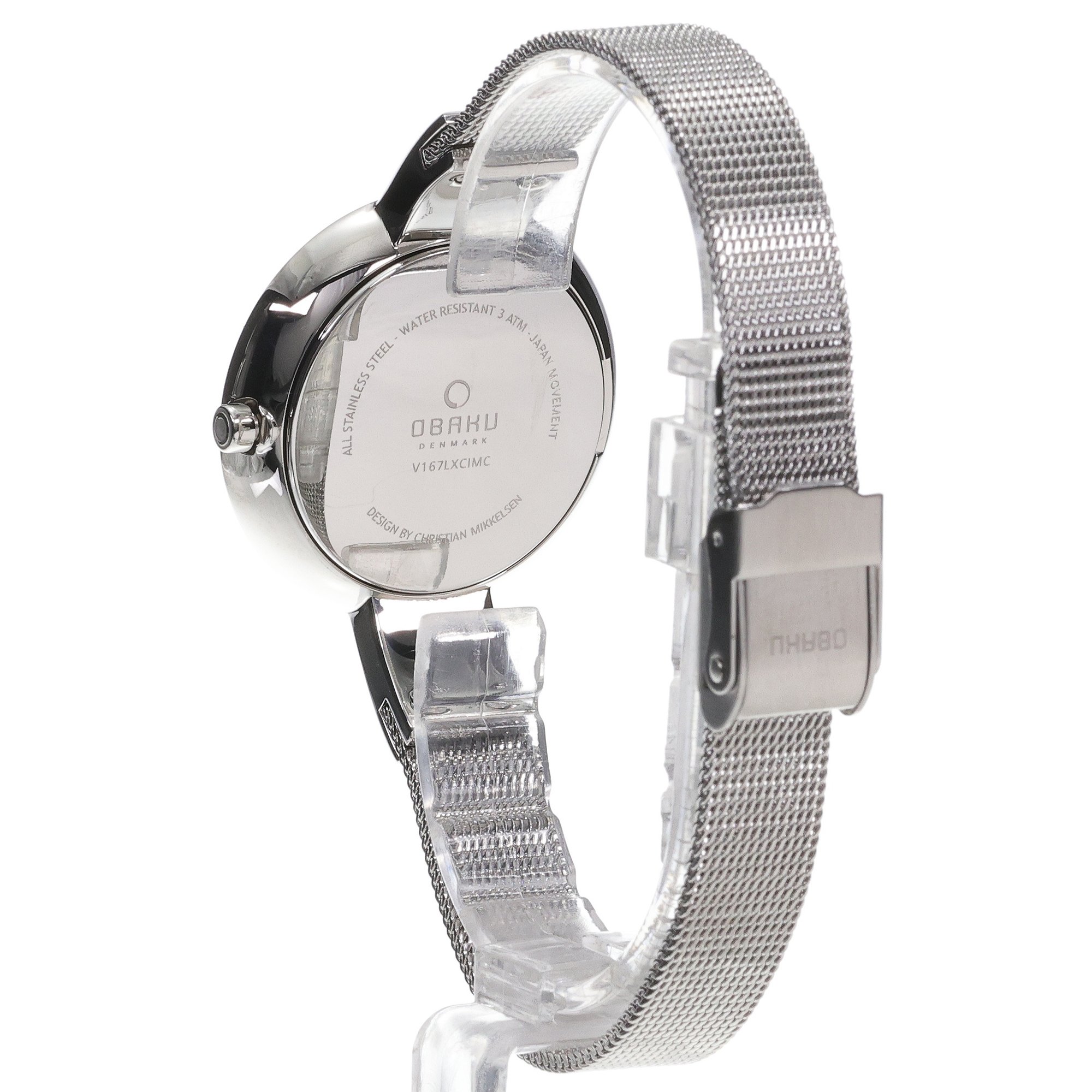 Obaku Denmark V167LXCIMC Slim HIMMEL - STEEL - Christian Mikkelsen zegarek damski klasyczny mineralne - miniatura 4