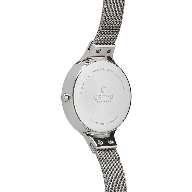 Obaku Denmark V173LXCIMC SKY - STEEL Slim fashion/modowy zegarek srebrny - miniatura 6