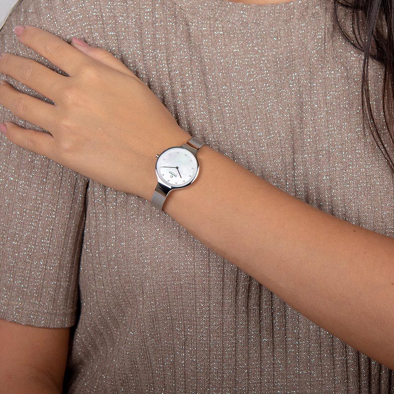 Obaku Denmark V173LXCIMC Slim SKY - STEEL zegarek damski fashion/modowy mineralne - miniatura 8