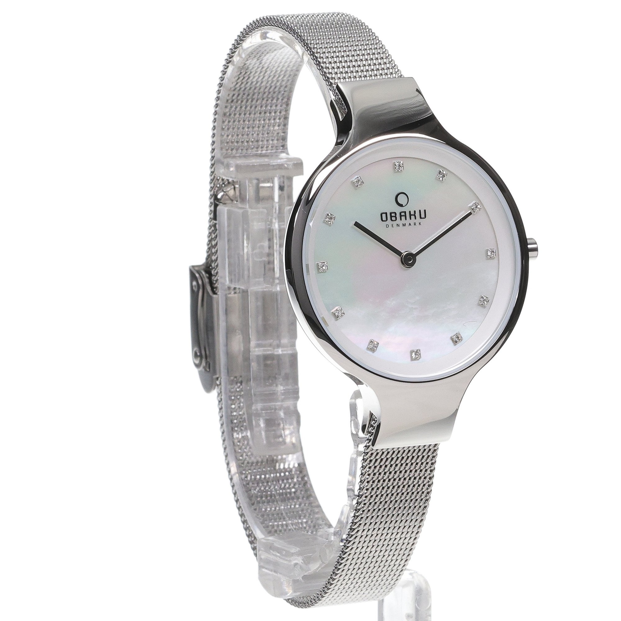 Obaku Denmark V173LXCIMC zegarek damski Slim srebrny - miniatura 3