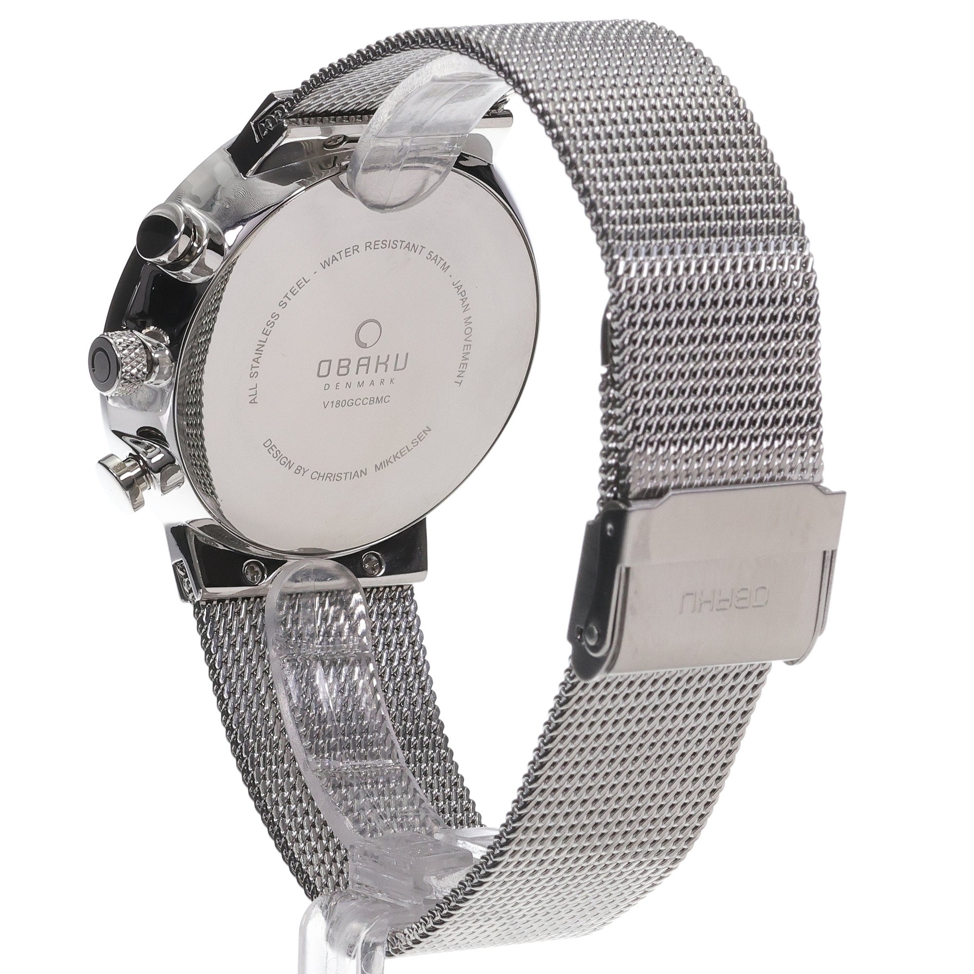 Obaku Denmark V180GCCBMC zegarek męski klasyczny Slim bransoleta - miniatura 4