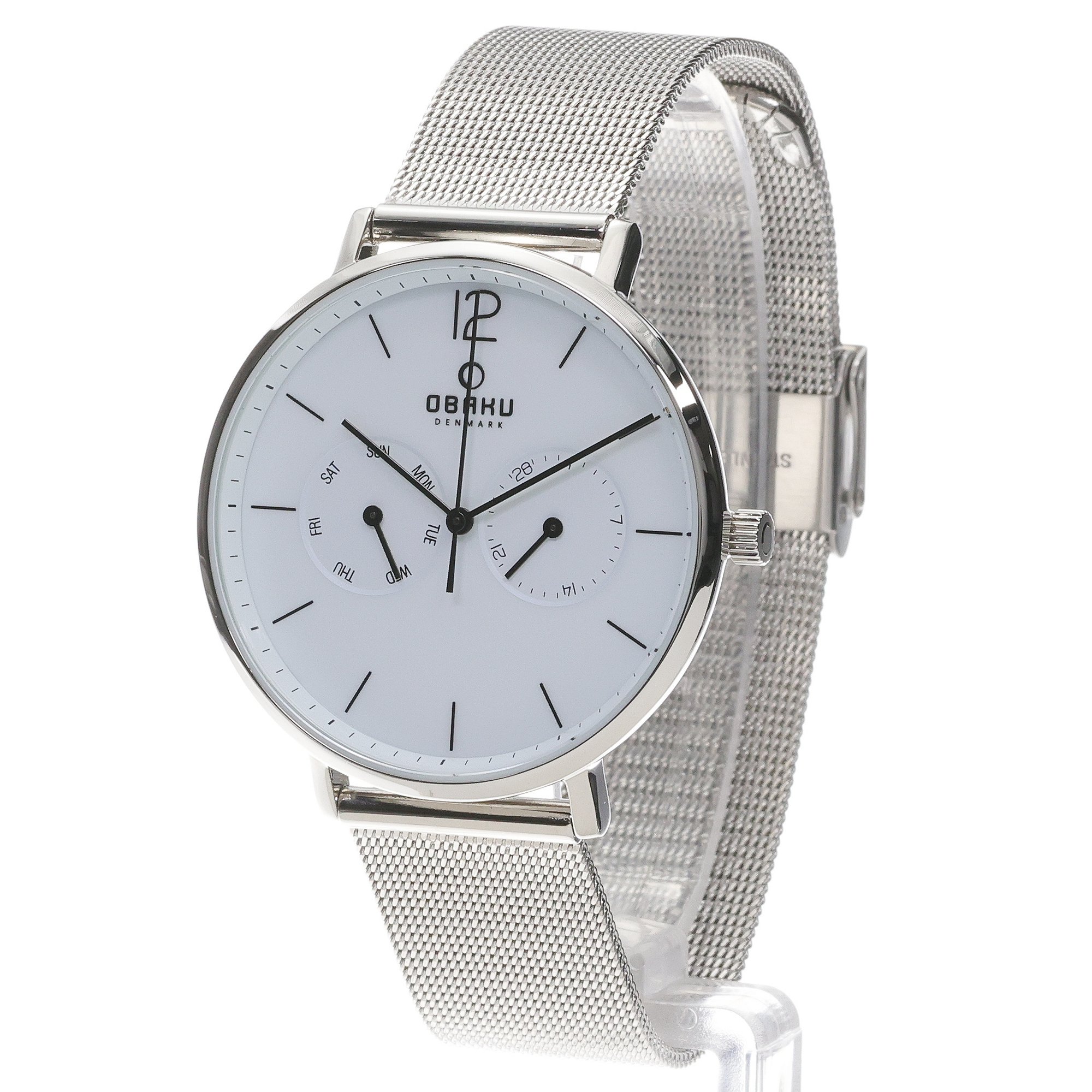 Obaku Denmark V182GMCWMC Flod - Steel - Christian Mikkelsen Męskie klasyczny zegarek srebrny - miniatura 2