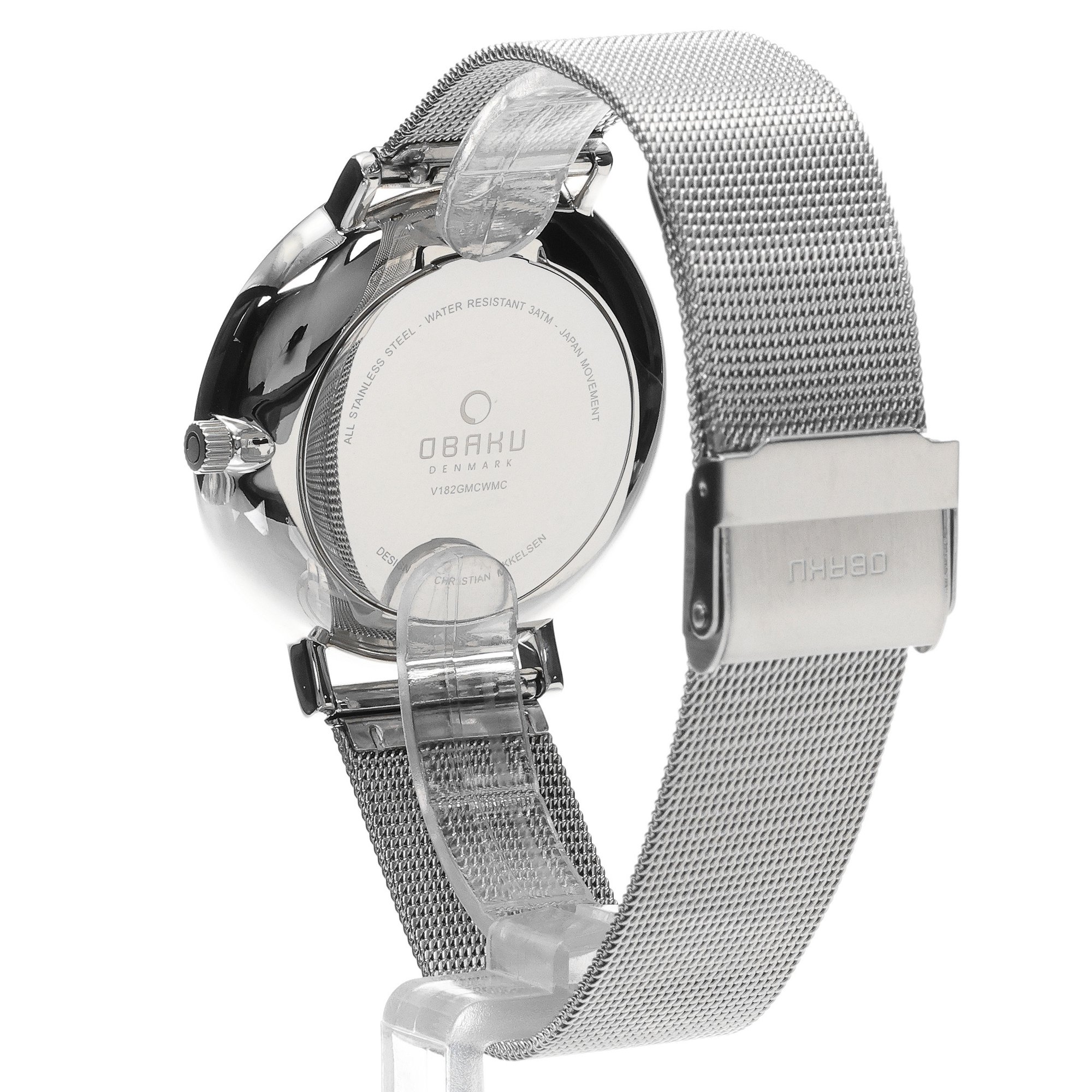 Obaku Denmark V182GMCWMC Męskie Flod - Steel - Christian Mikkelsen zegarek męski klasyczny mineralne - miniatura 4