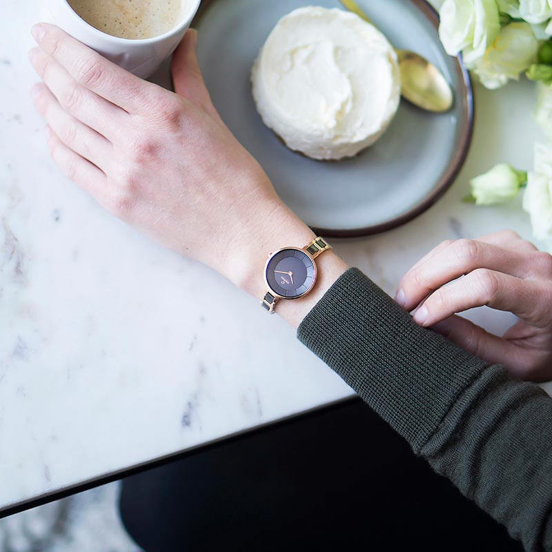 Obaku Denmark V183LXVNSV zegarek damski fashion/modowy Slim bransoleta - miniatura 5