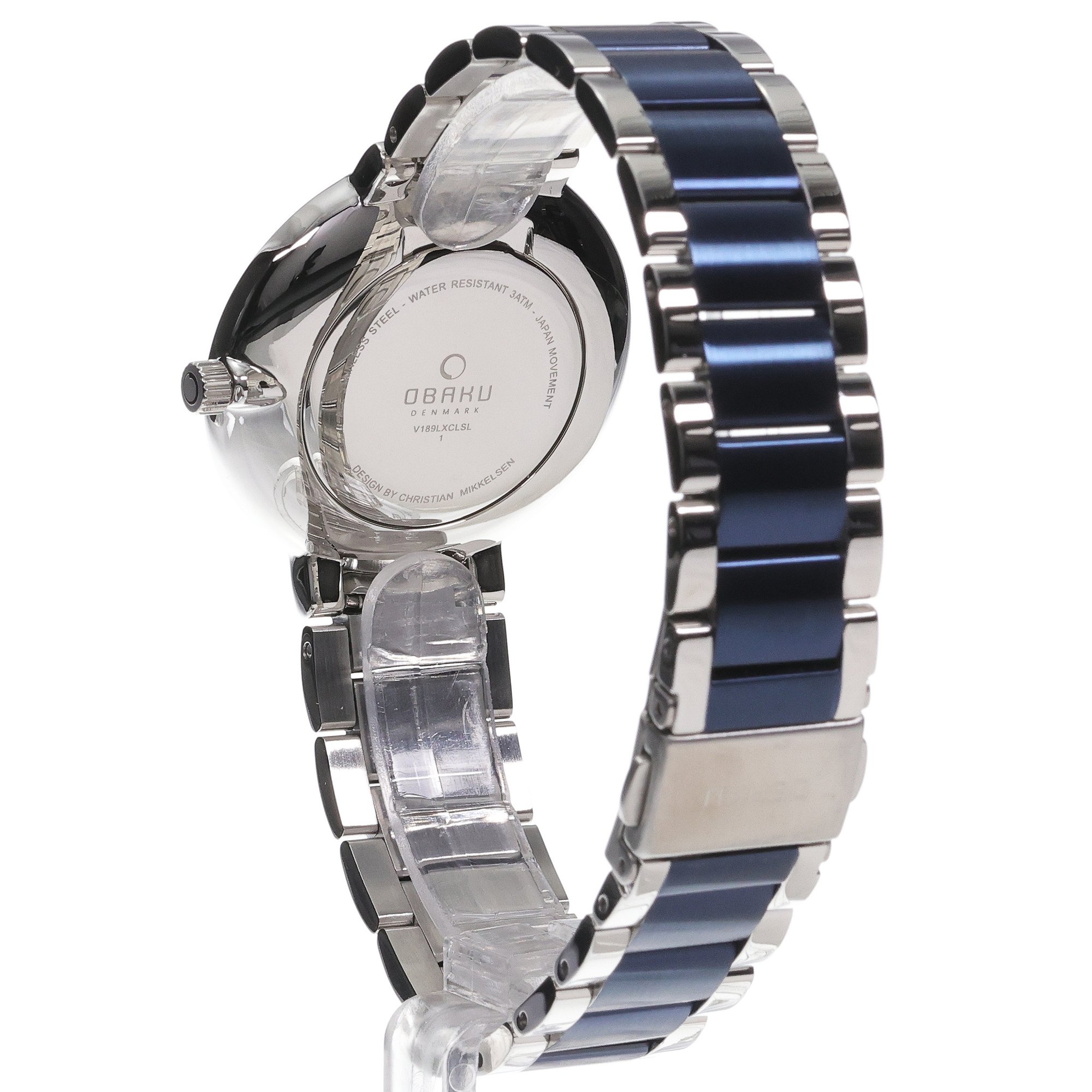 Obaku Denmark V189LXCLSL1 GLAD - Christian Mikkelsen Slim fashion-modowy zegarek srebrny - miniatura 4
