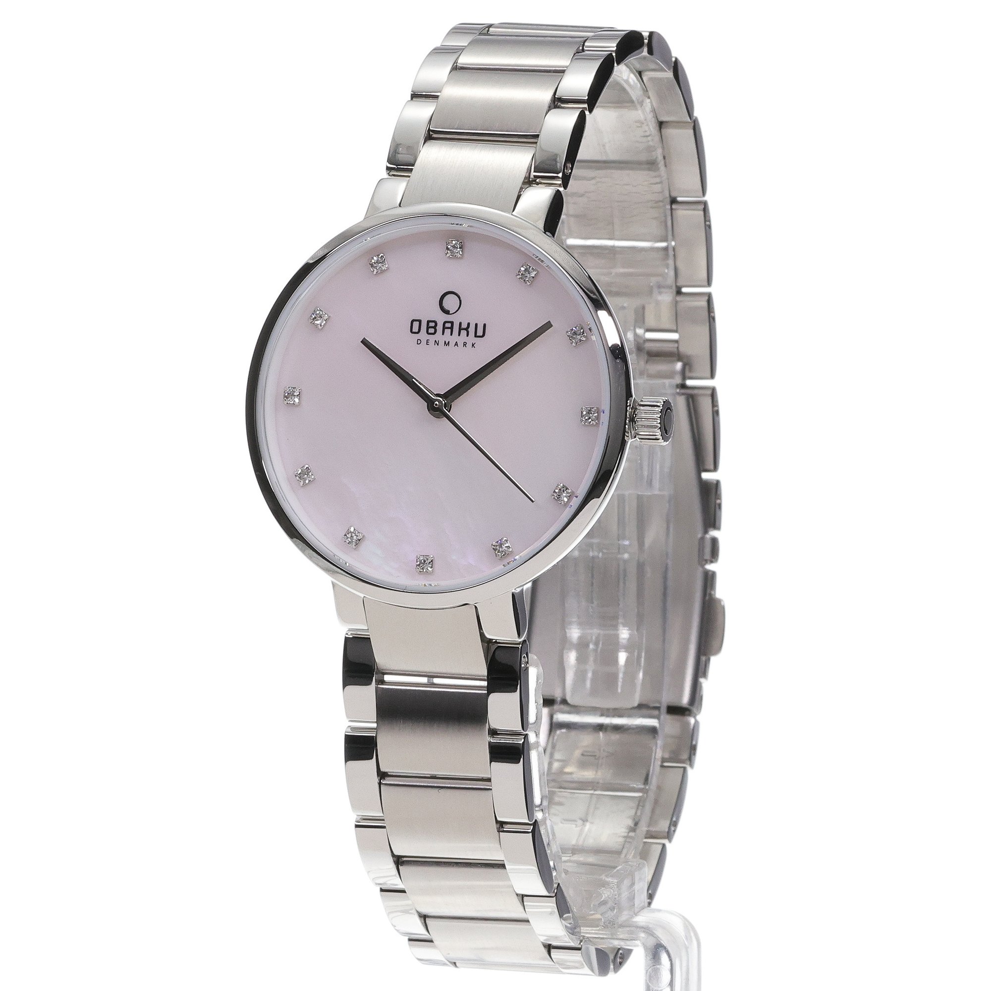 Obaku Denmark V189LXCPSC Slim GLAD - CORAL - Christian Mikkelsen zegarek damski klasyczny mineralne - miniatura 2