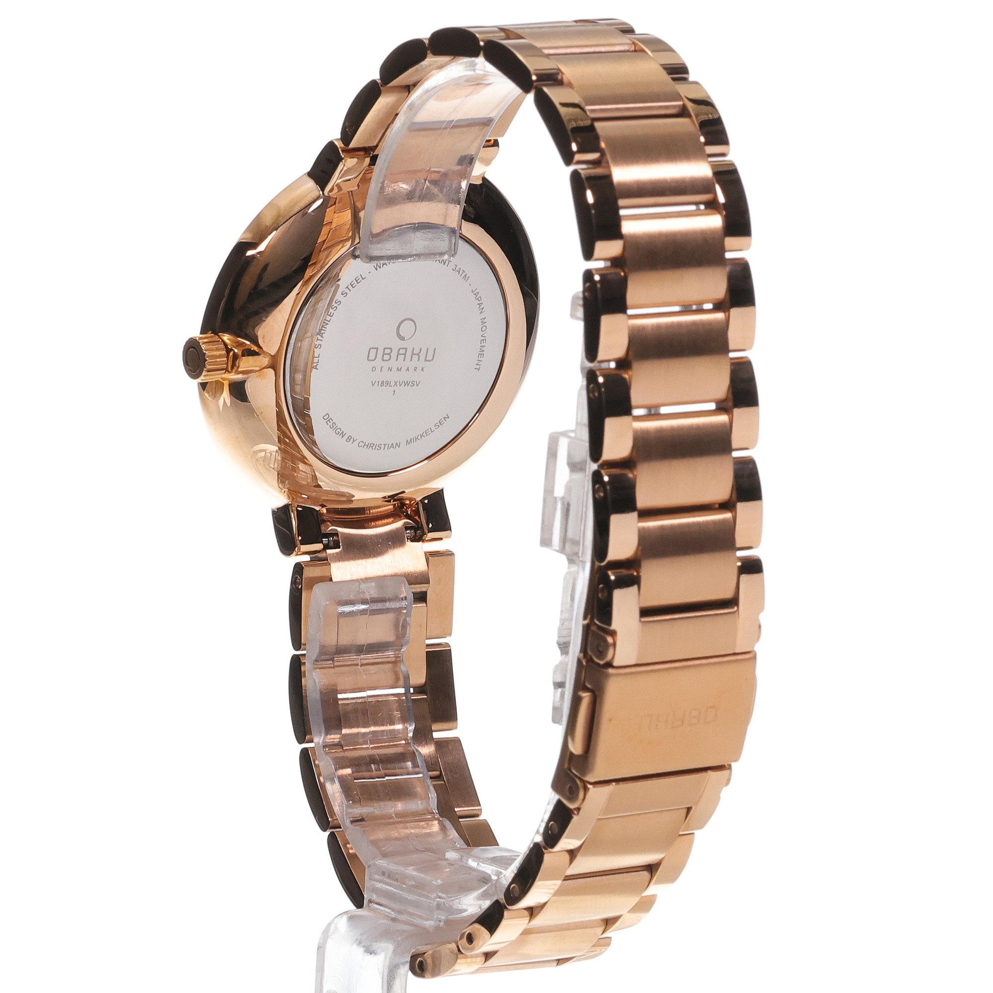 Obaku Denmark V189LXVWSV Slim GLAD - FUCHSIA - Christian Mikkelsen zegarek damski klasyczny mineralne - miniatura 4