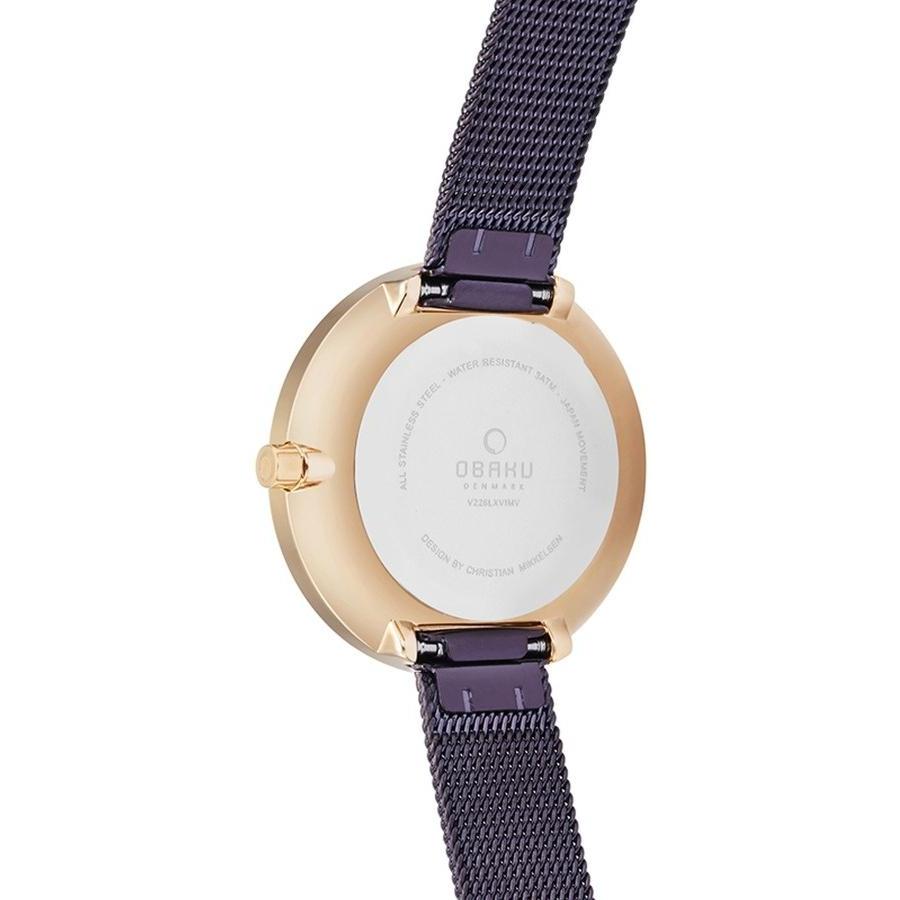 Obaku Denmark V226LXVNMN MERIAN - WALNUT - Christian Mikkelsen zegarek klasyczny Slim - miniatura 4