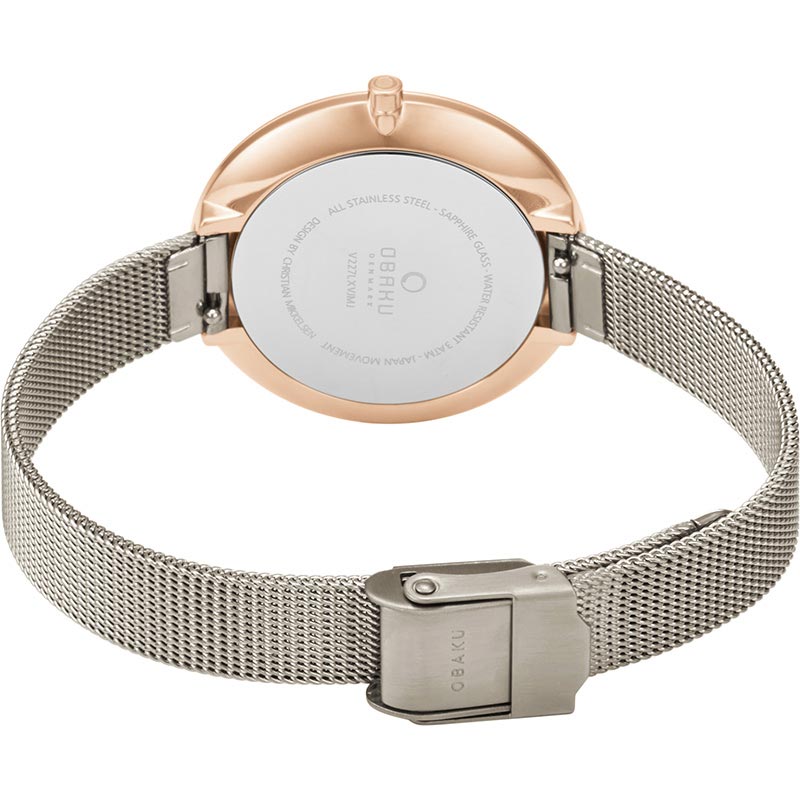 Obaku Denmark V227LXVJMJ zegarek damski klasyczny Slim bransoleta - miniatura 5