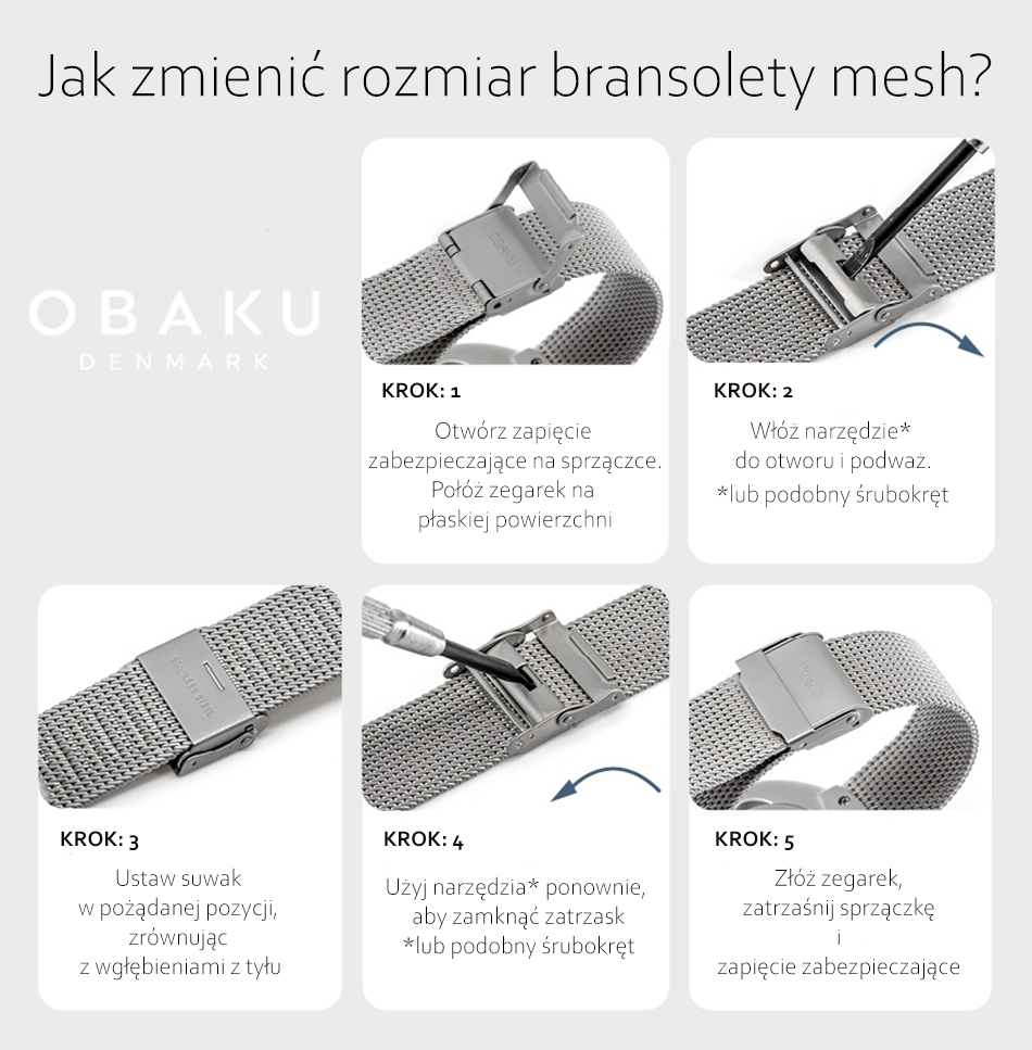 Obaku Denmark V237LXVNMN zegarek damski Slim - miniatura 2