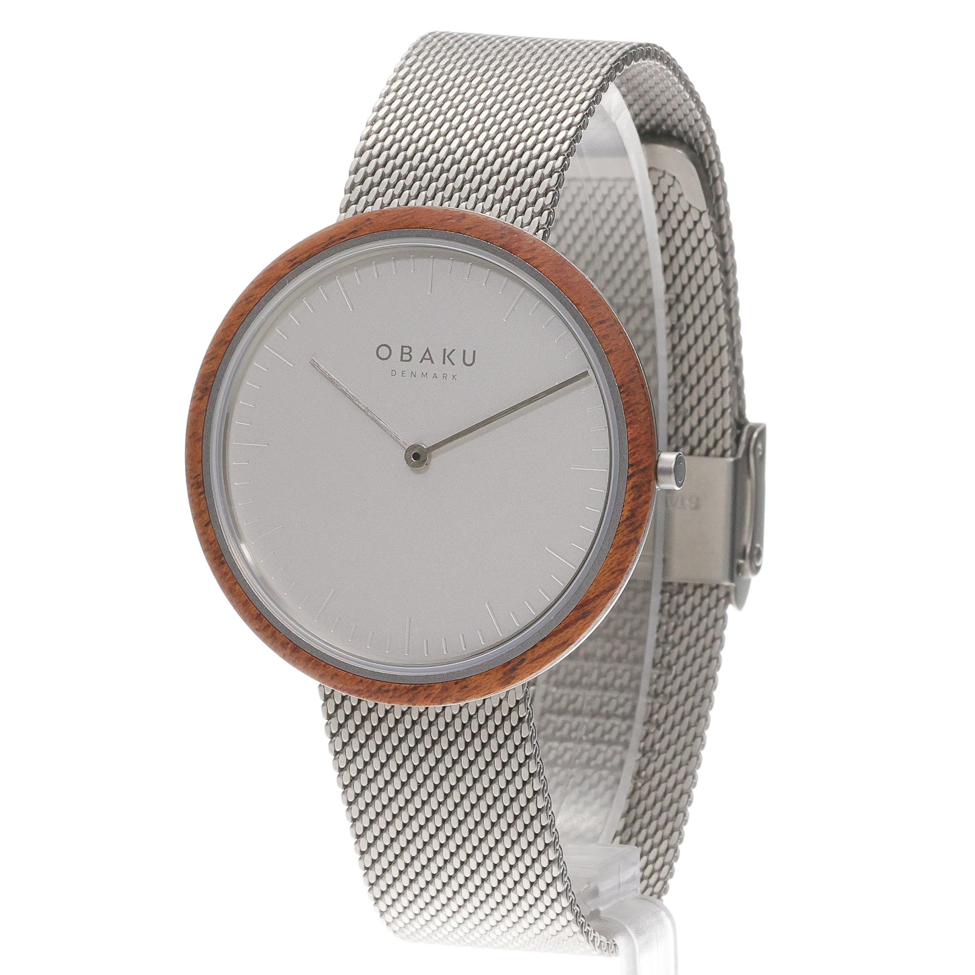 Obaku Denmark V245GXCIMC Męskie Trae - Steel - Lau Liengård Ruge zegarek męski klasyczny szafirowe - miniatura 2