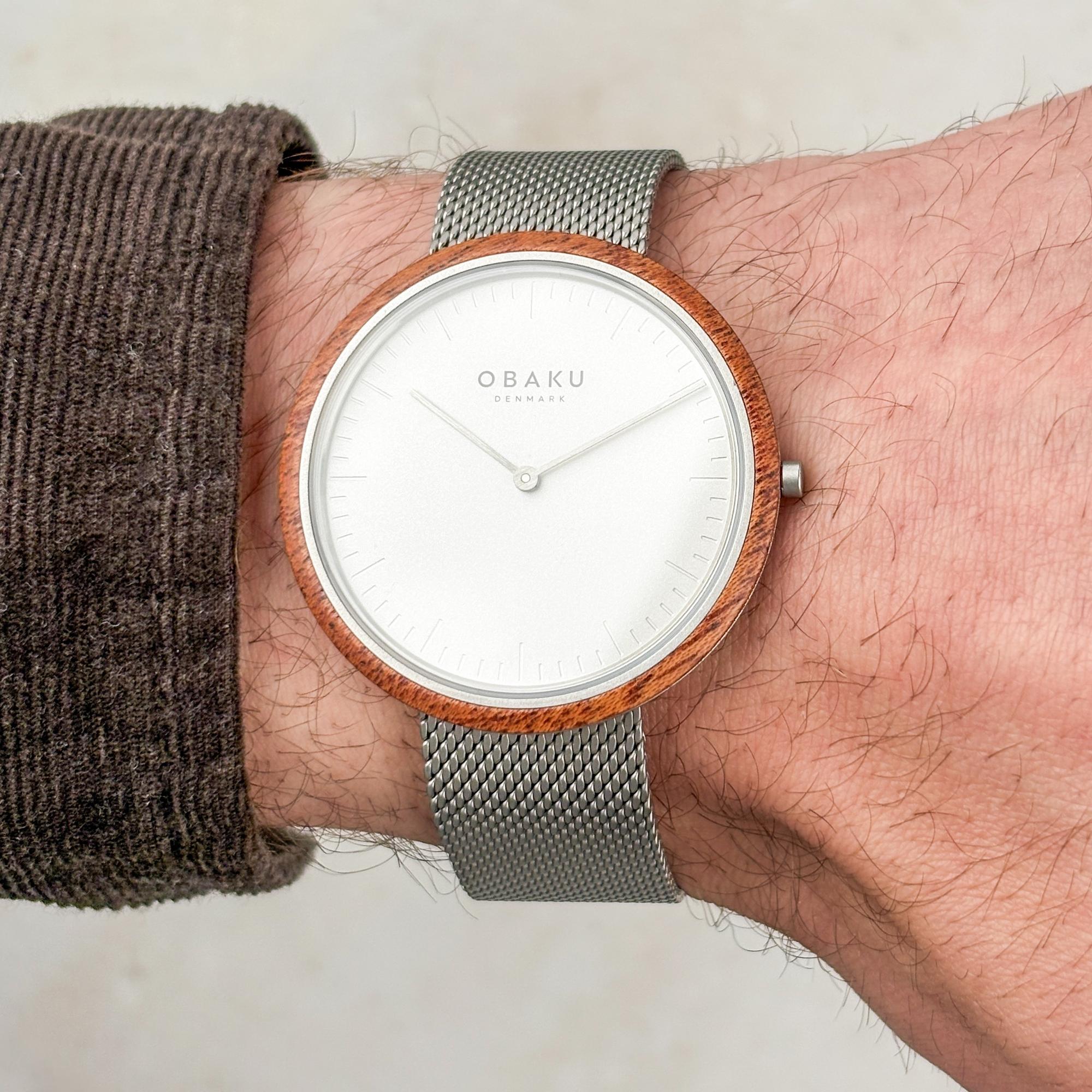 Obaku Denmark V245GXCIMC Trae - Steel - Lau Liengård Ruge Męskie klasyczny zegarek srebrny - miniatura 9