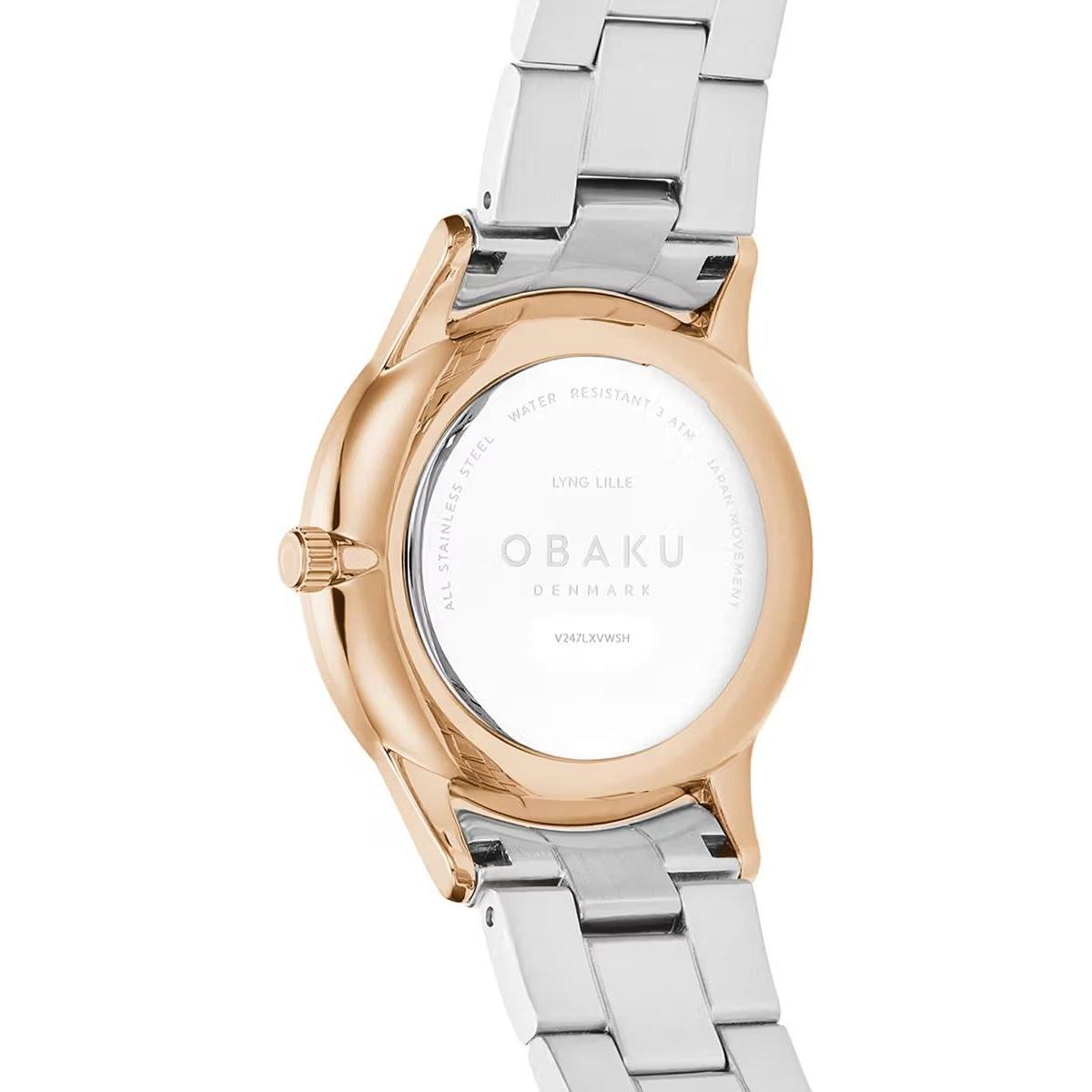 Obaku Denmark V247LXVWSH zegarek różowe złoto klasyczny Damskie bransoleta - miniatura 5