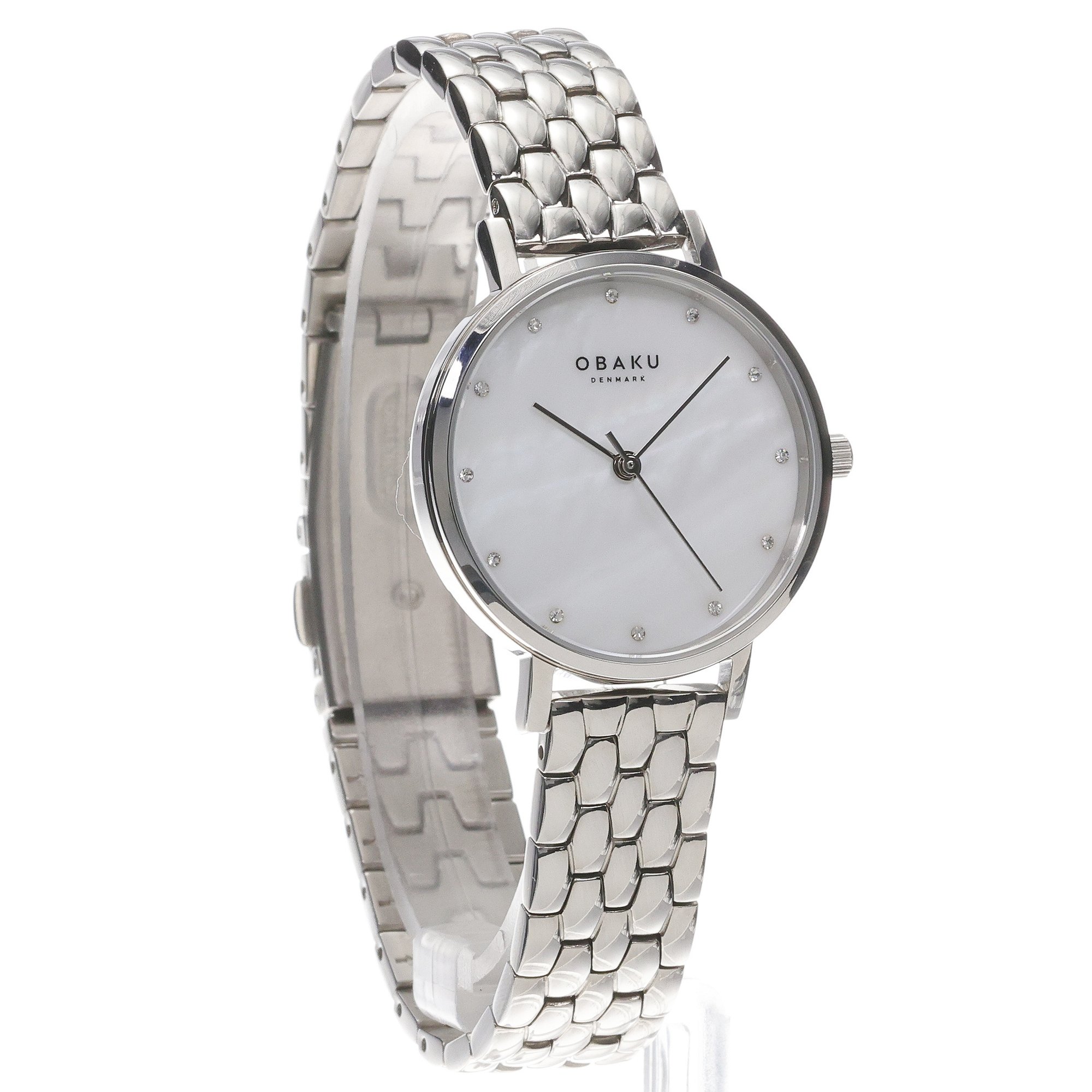 Obaku Denmark V248LXCWSC zegarek srebrny klasyczny Damskie bransoleta - miniatura 3