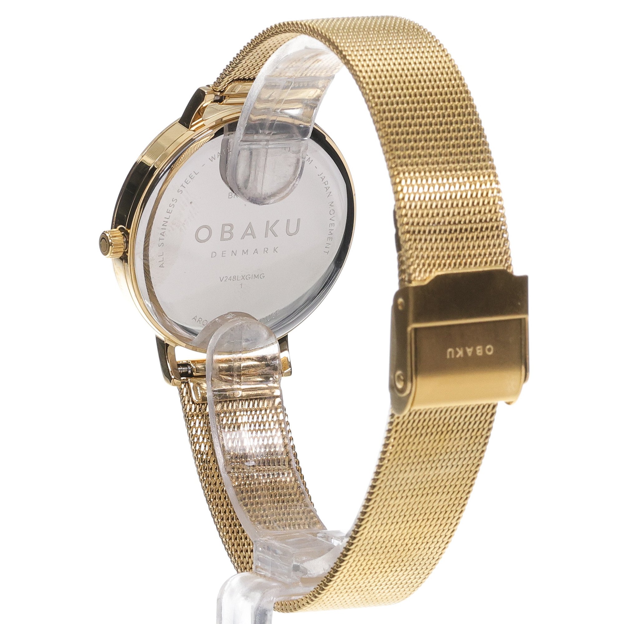 Obaku Denmark V248LXGIMG zegarek damski klasyczny Slim bransoleta - miniatura 4