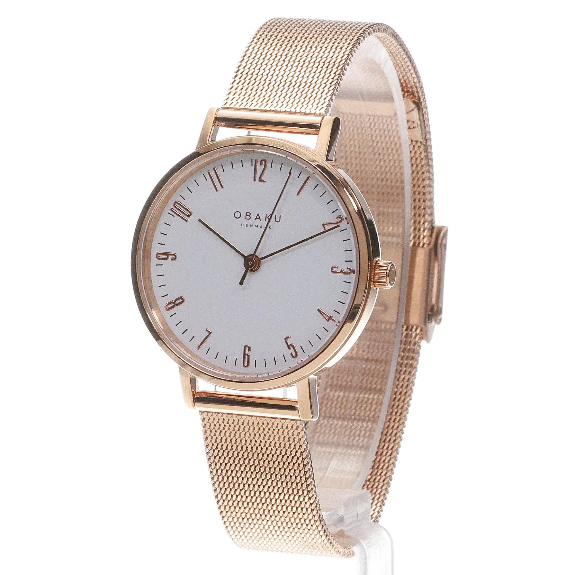 Obaku Denmark V248LXVIMV zegarek damski Damskie różowe złoto - miniatura 2
