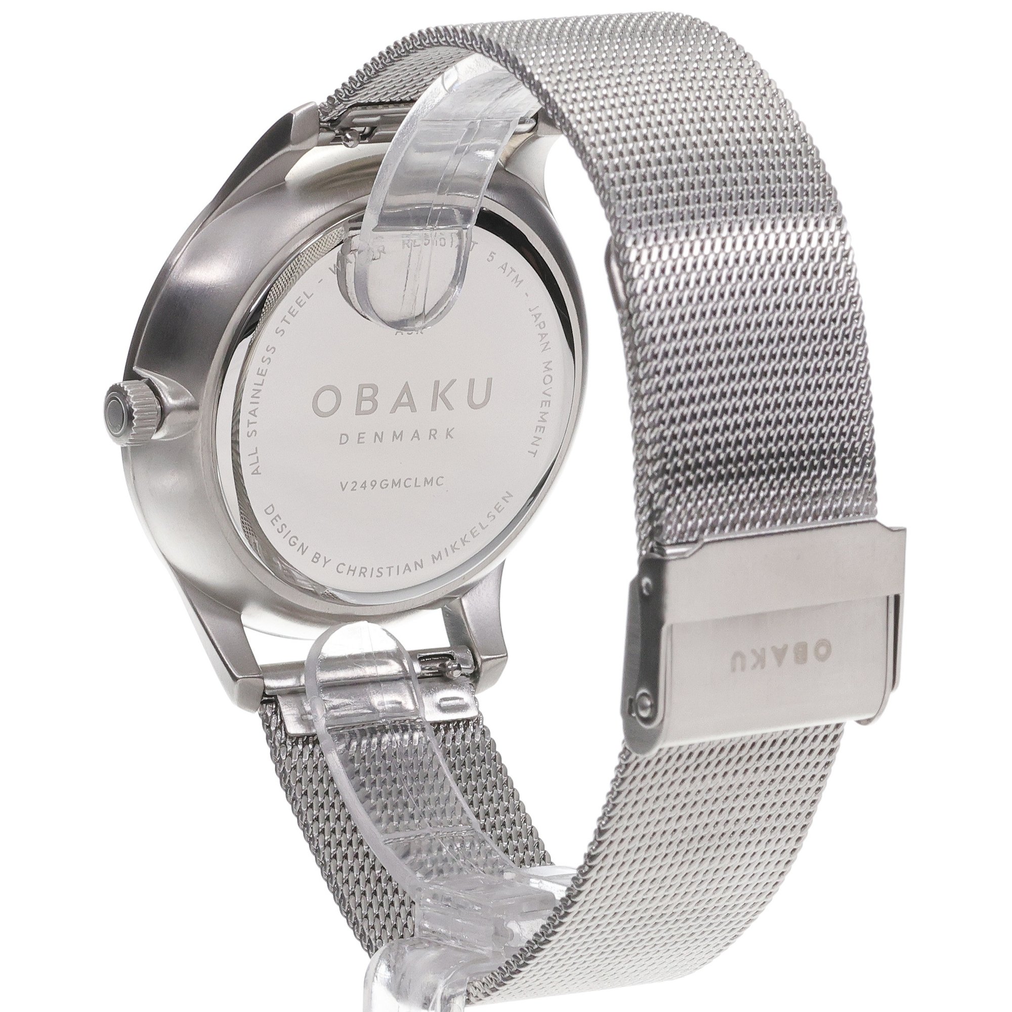 Obaku Denmark V249GMCLMC zegarek męski Slim srebrny - miniatura 4