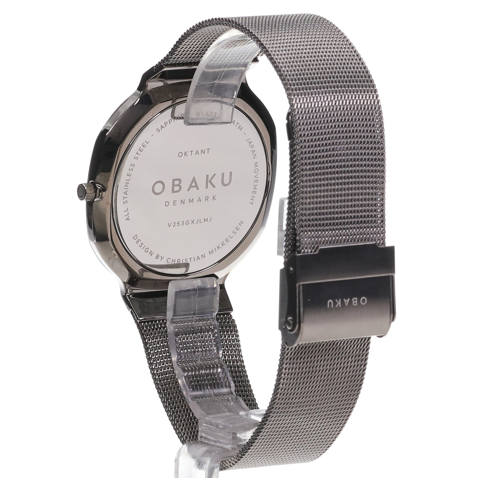 Obaku Denmark V253GXJLMJ Slim OKTANT - SHADOW - Christian Mikkelsen zegarek męski fashion-modowy szafirowe - miniatura 4