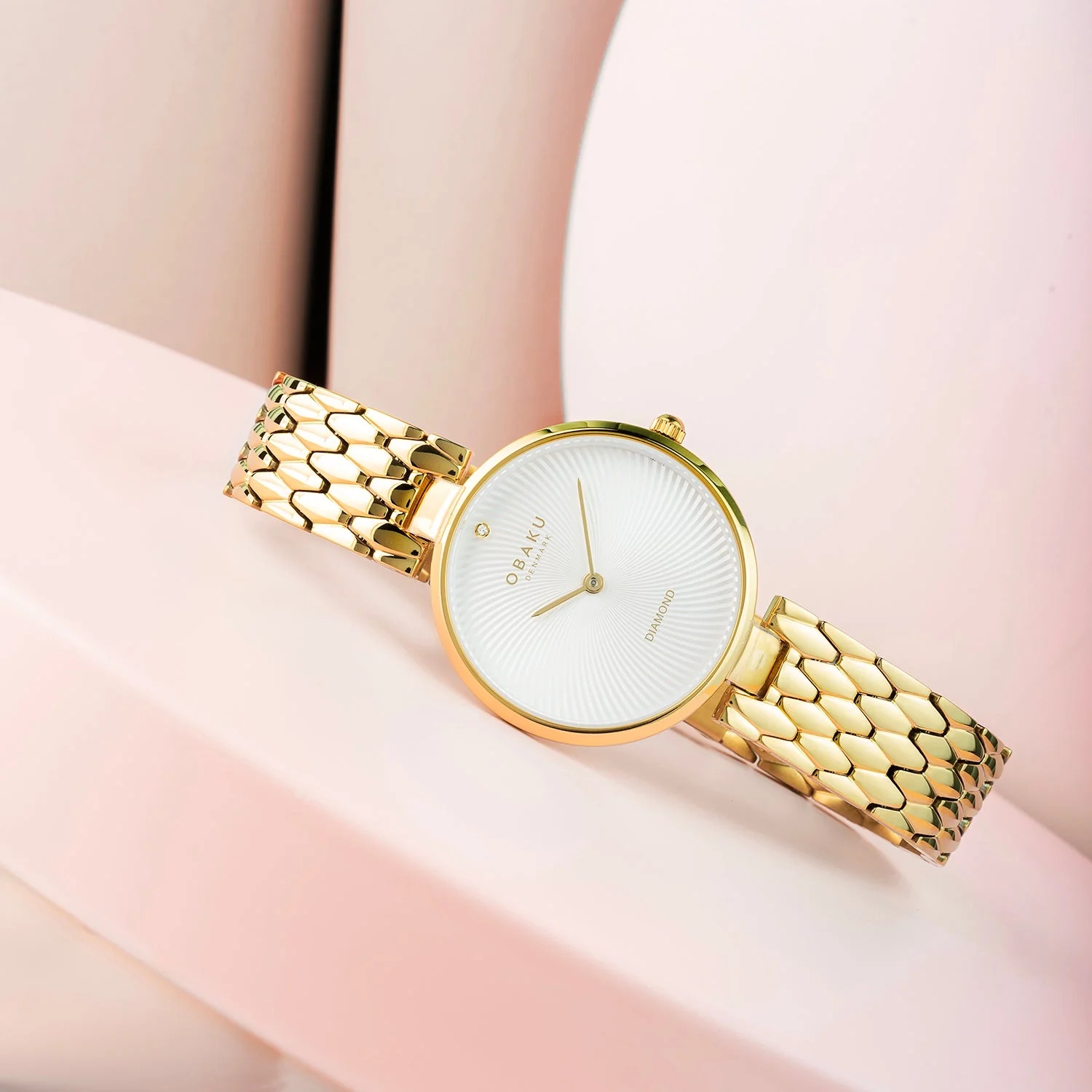 Obaku Denmark V256LXGISG zegarek złoty klasyczny Damskie bransoleta - miniatura 8