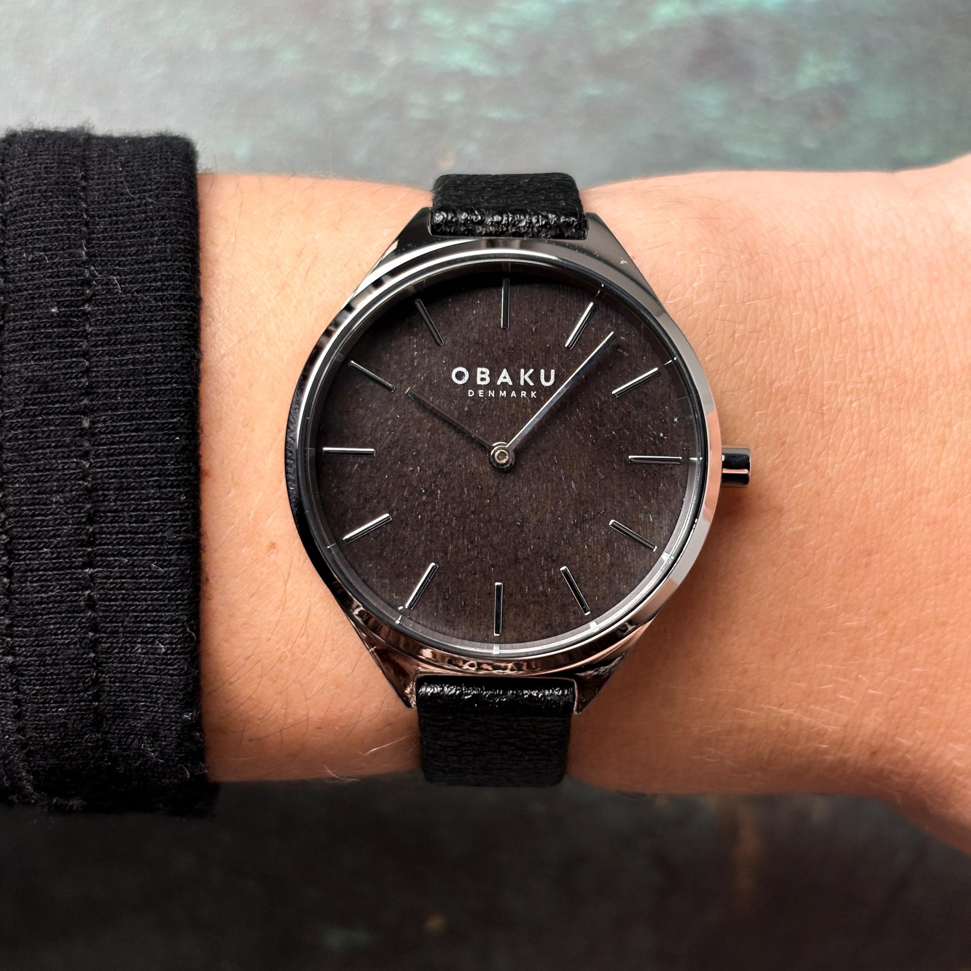Obaku Denmark V257LHCNRB Damskie Kaffe - Coconut - Aros Design House zegarek damski klasyczny mineralne utwardzane - miniatura 8