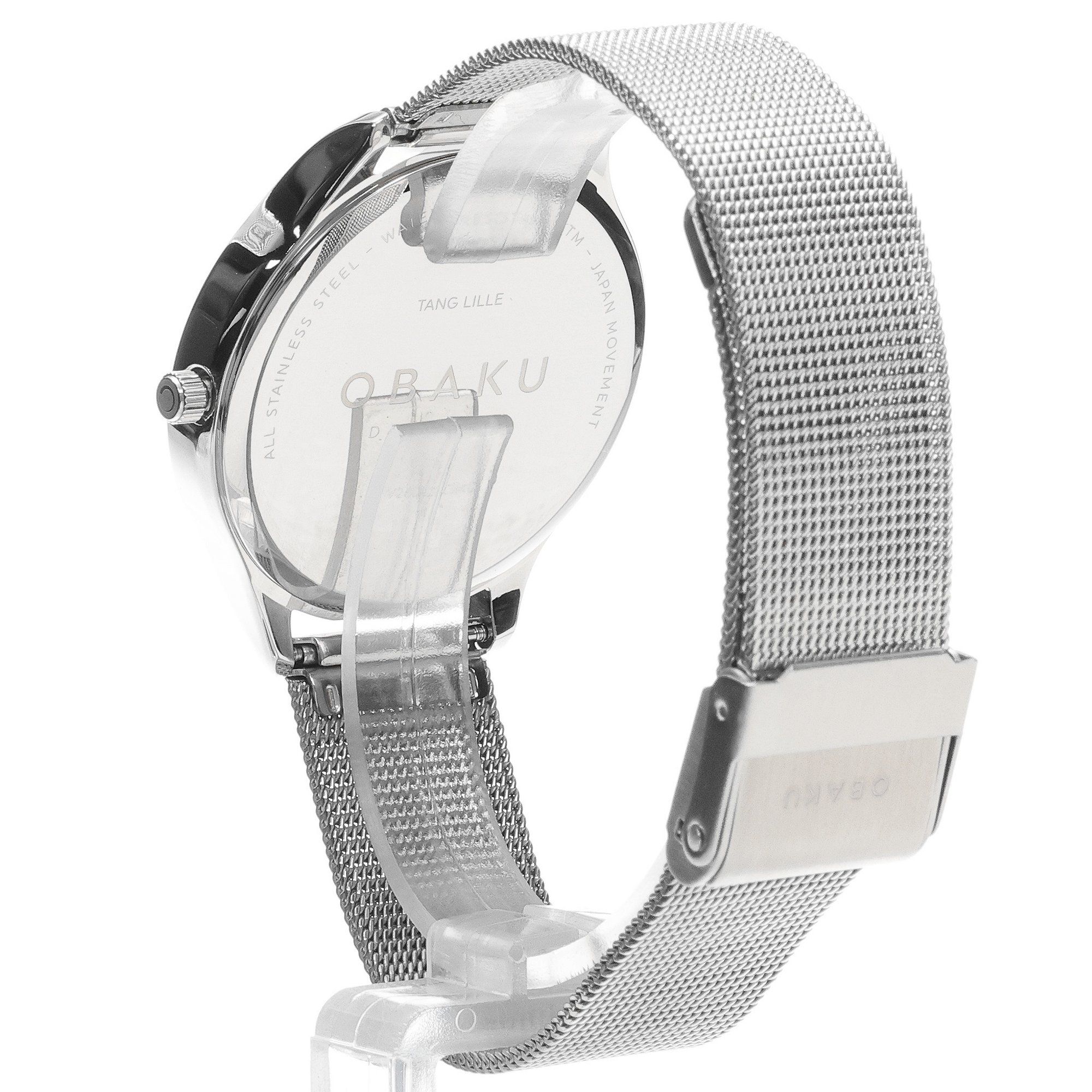 Obaku Denmark V260LXCIMC Damskie Tang Lille - Steel - Aros Design House zegarek damski klasyczny mineralne utwardzane - miniatura 4