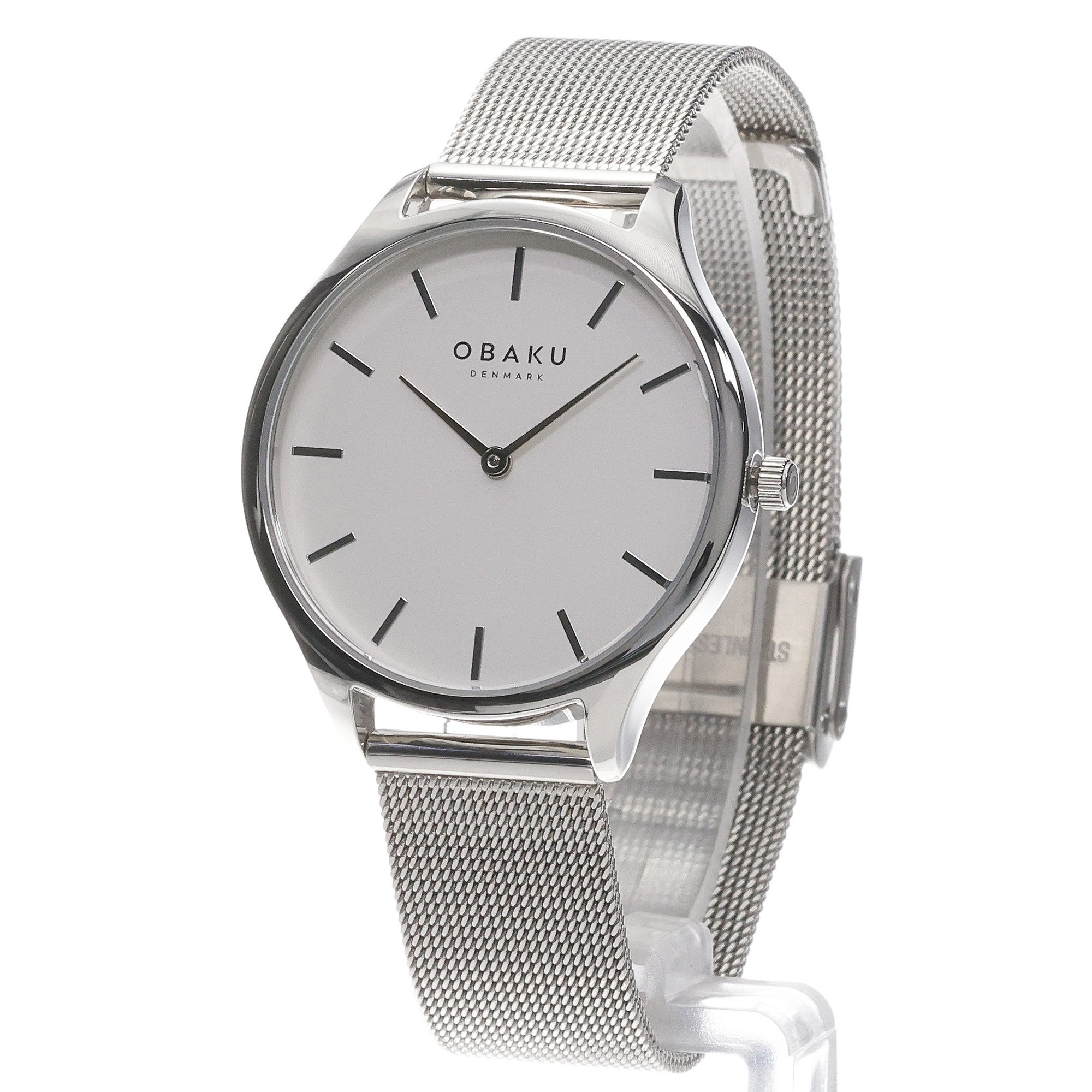 Obaku Denmark V260LXCIMC Tang Lille - Steel - Aros Design House Damskie klasyczny zegarek srebrny - miniatura 2
