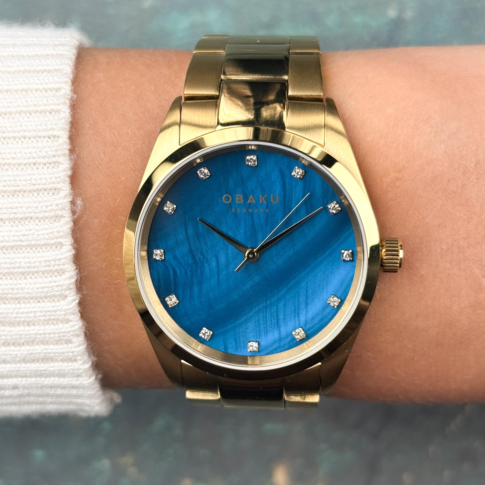 Obaku Denmark V263LXGLSG Damskie Chili Beryl zegarek damski klasyczny mineralne utwardzane - miniatura 8